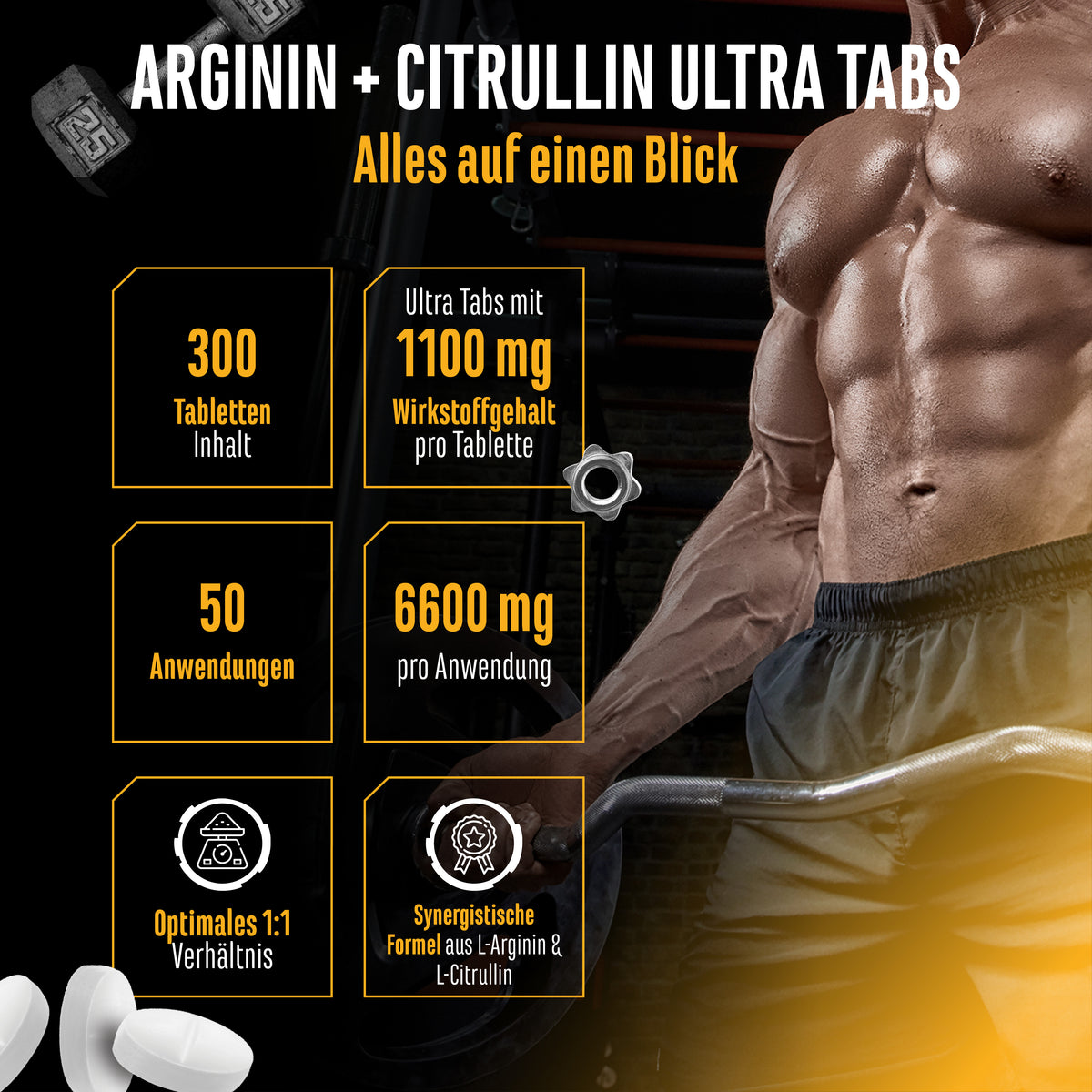 L-Arginin + L-Citrullin Tabs