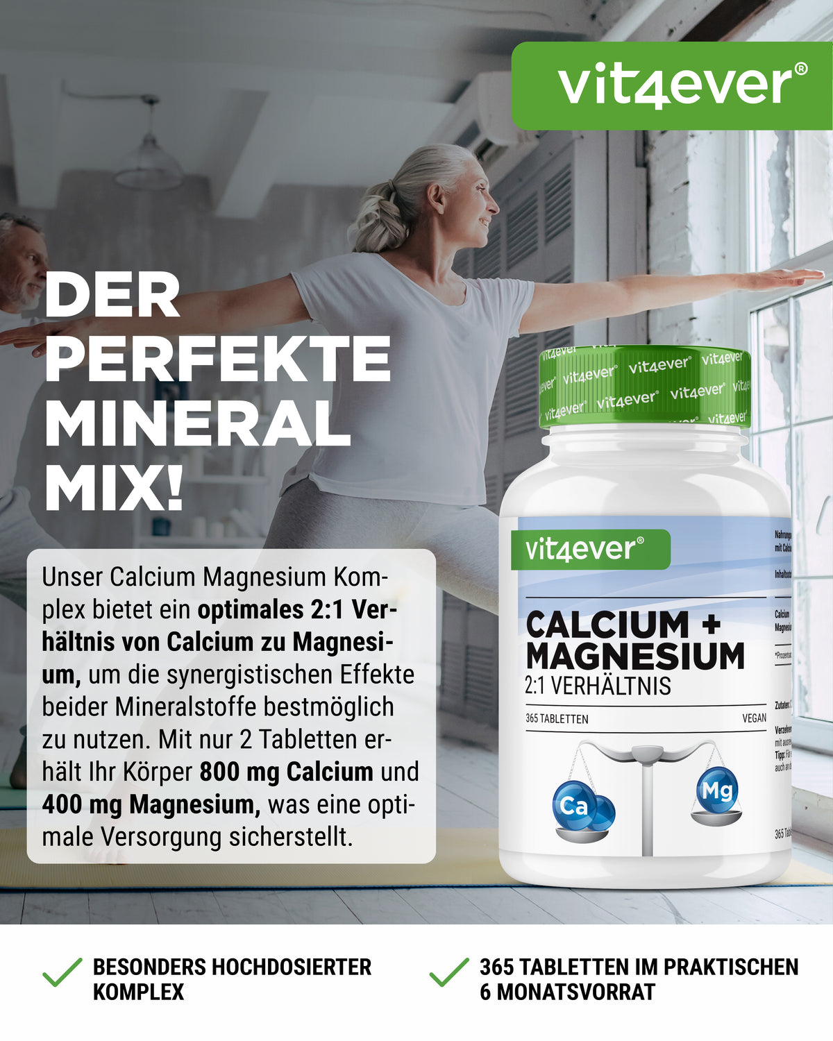 Calcio + Magnesio - rapporto 2:1