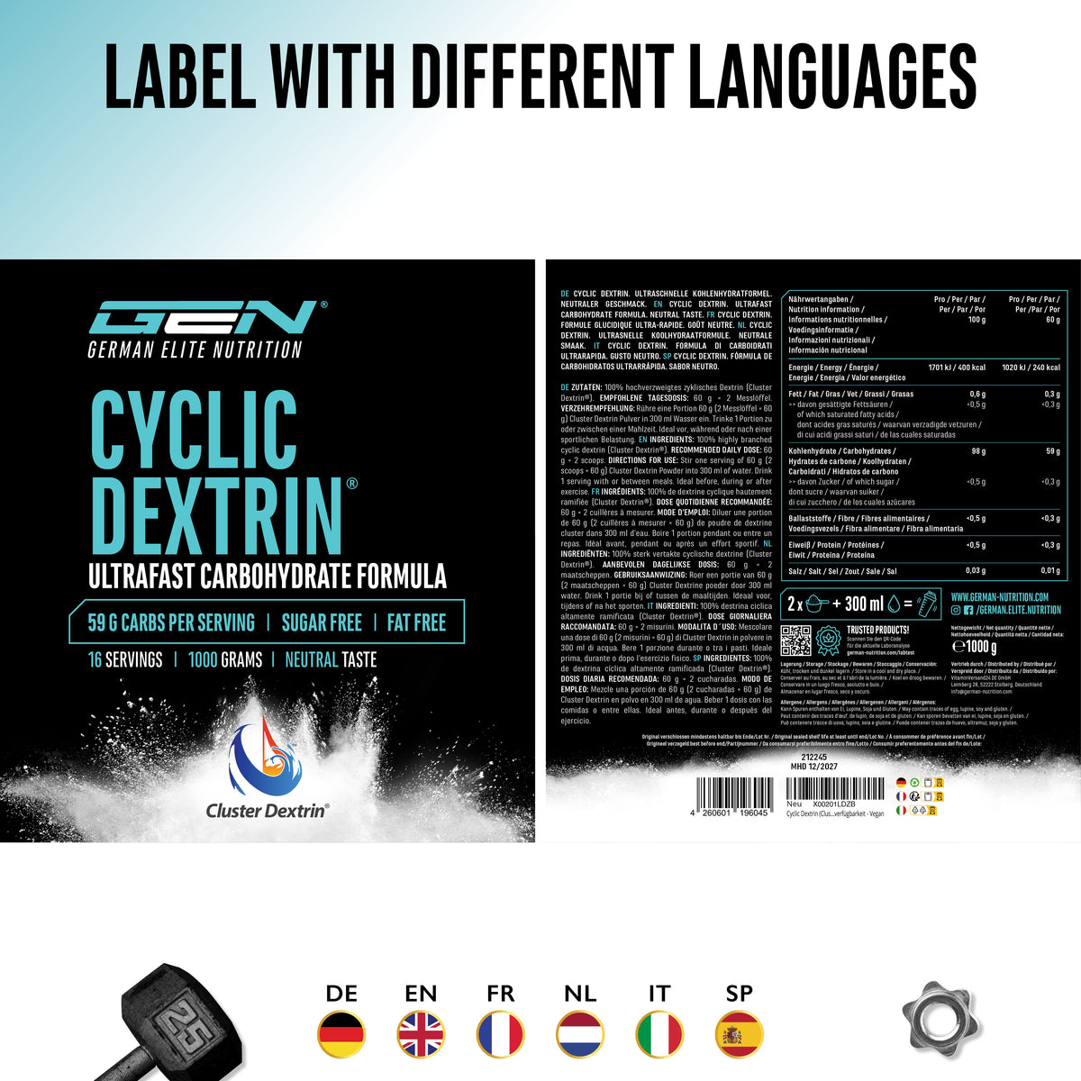 Cyclic - Cluster Dextrin - 1000g
