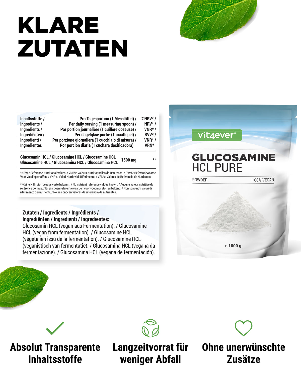 Glucosamine HCL Zuiver