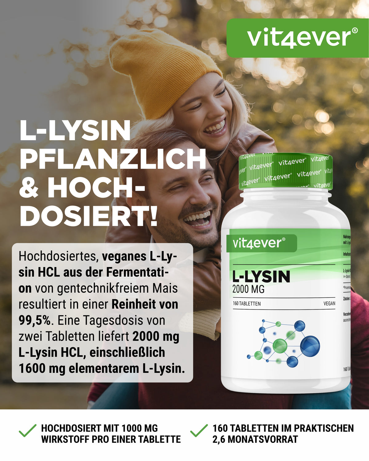 L-Lysine - 1000 mg
