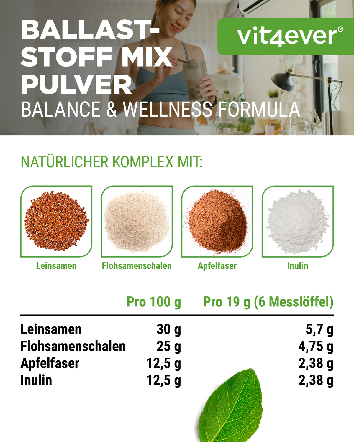 Mélange de fibres - 400 g poudre