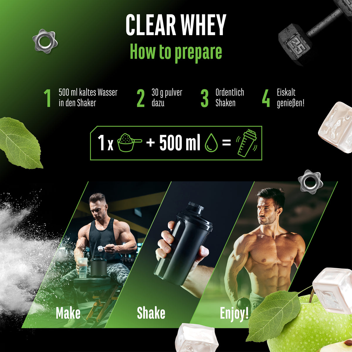 Clear Whey Protein - Fresh Apricot, 900 g