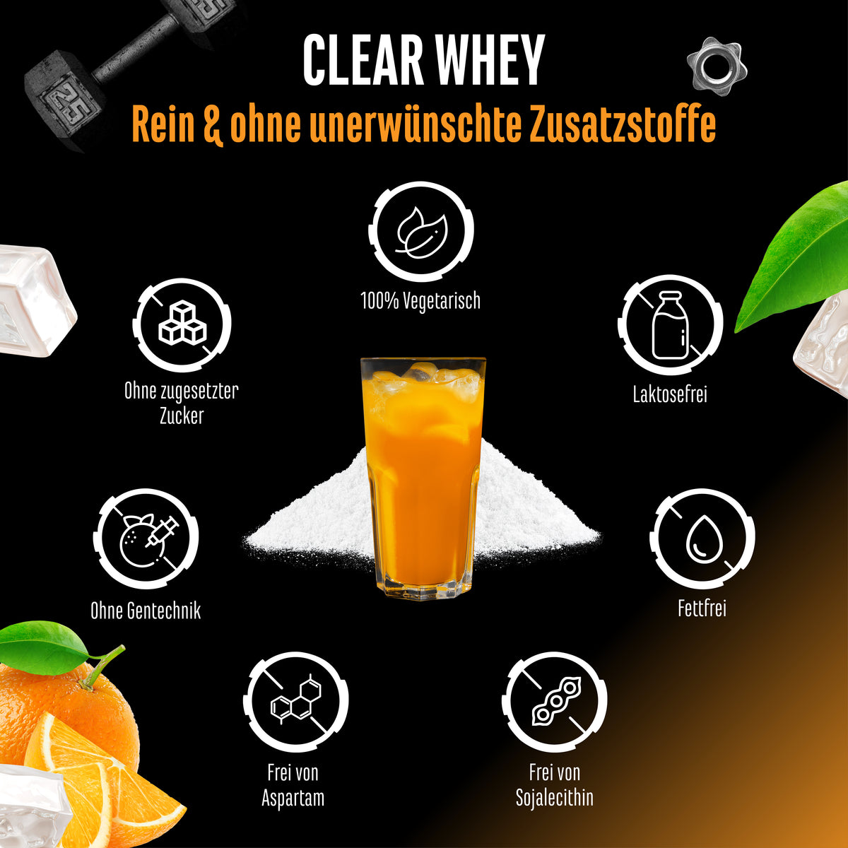 Clear Whey Protein - Fresh Apricot, 900 g