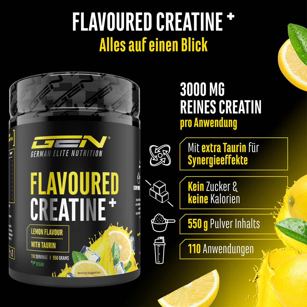 Creatine - Strawberry, 550 g