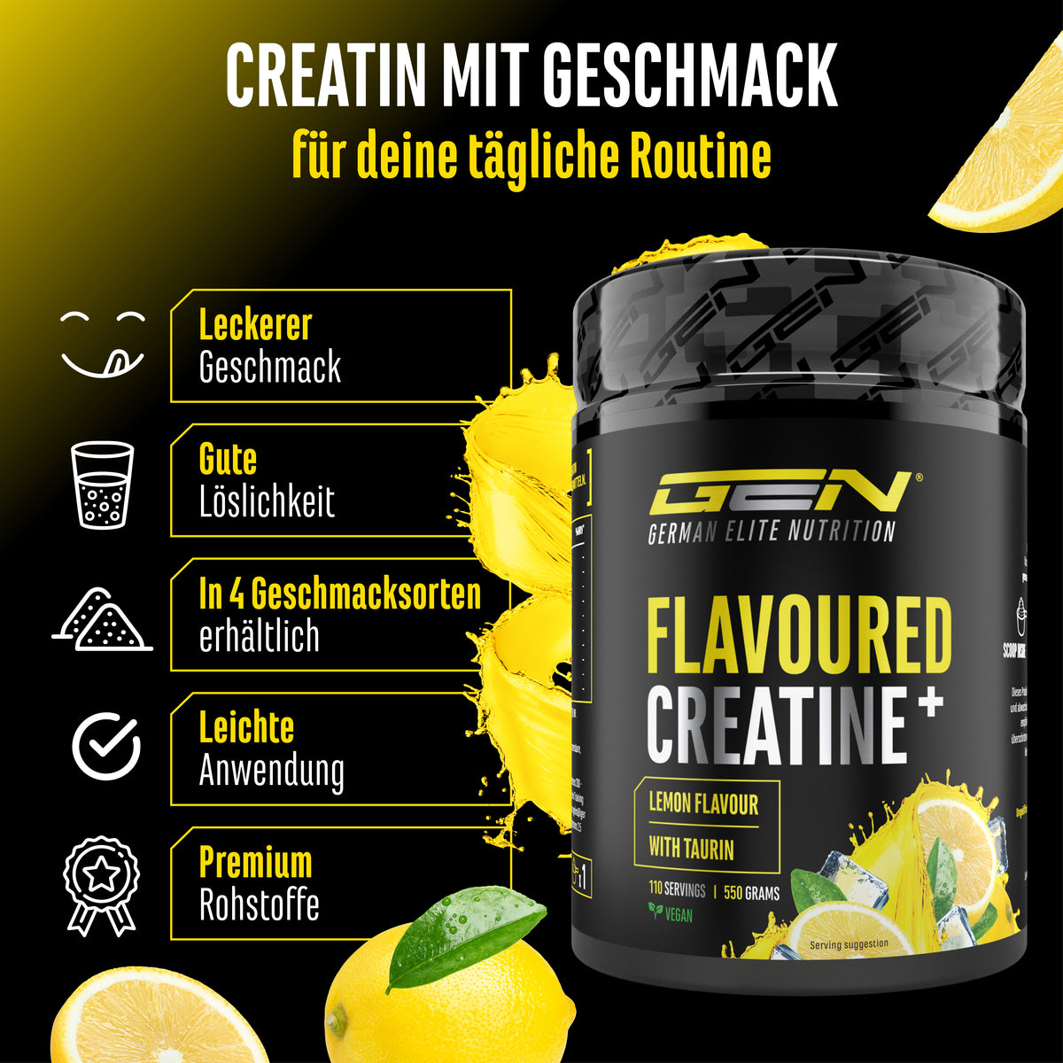 Creatine - Strawberry, 550 g