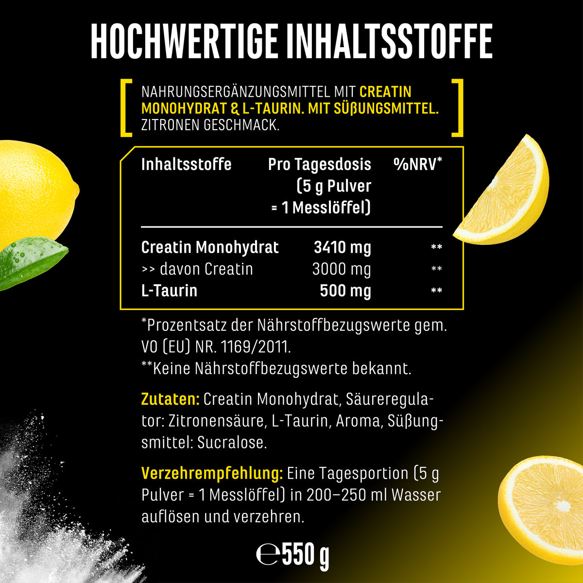 Creatine - Strawberry, 550 g