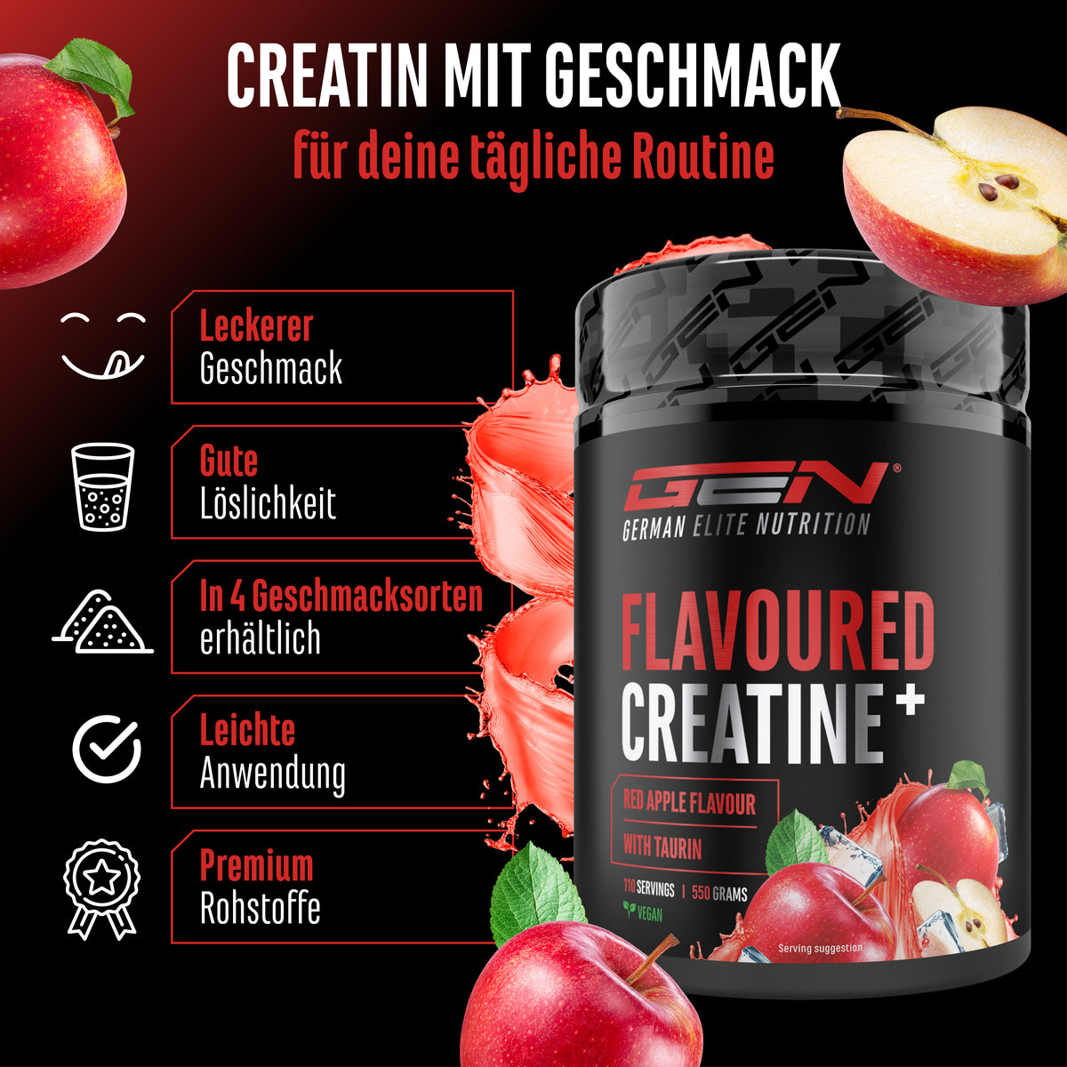 Creatine - Strawberry, 550 g