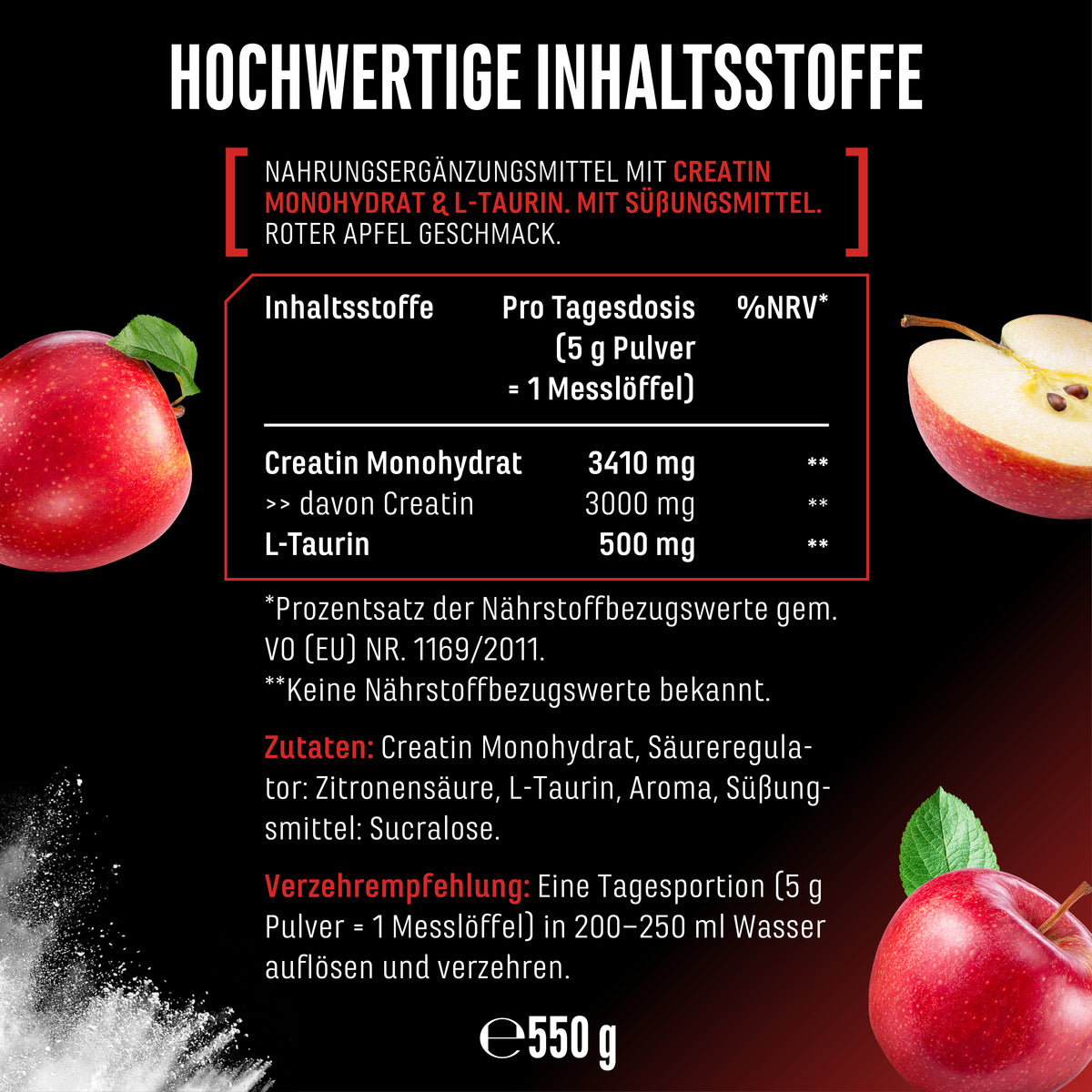 Creatine - Strawberry, 550 g