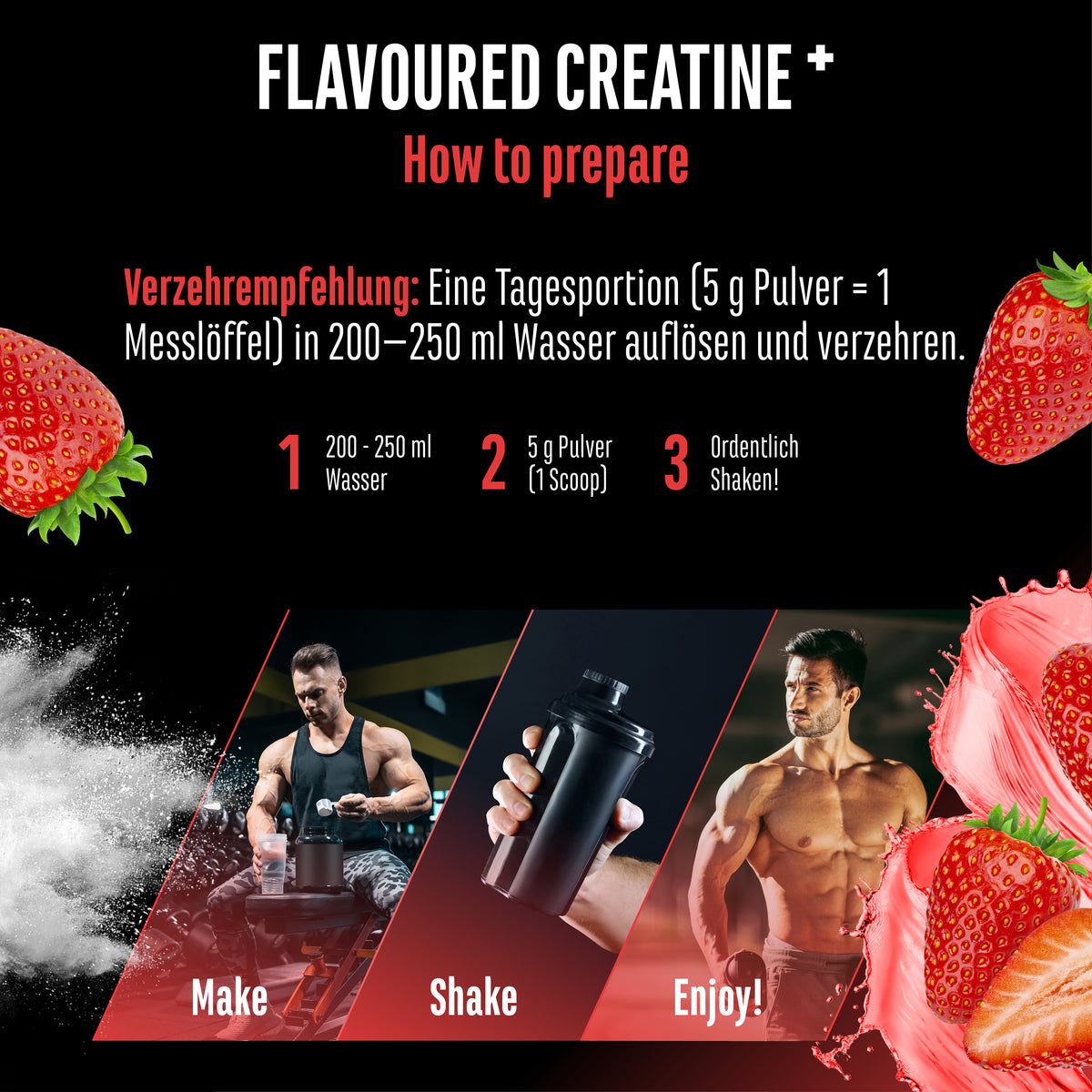 Creatine - Strawberry, 550 g