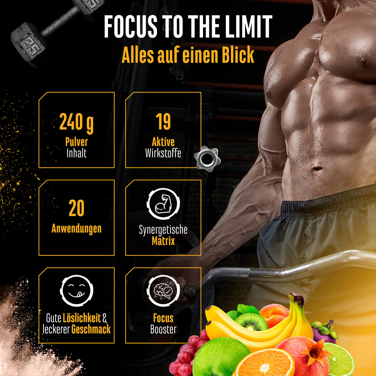 Focus to the Limit - Kiwi Grape, 240g