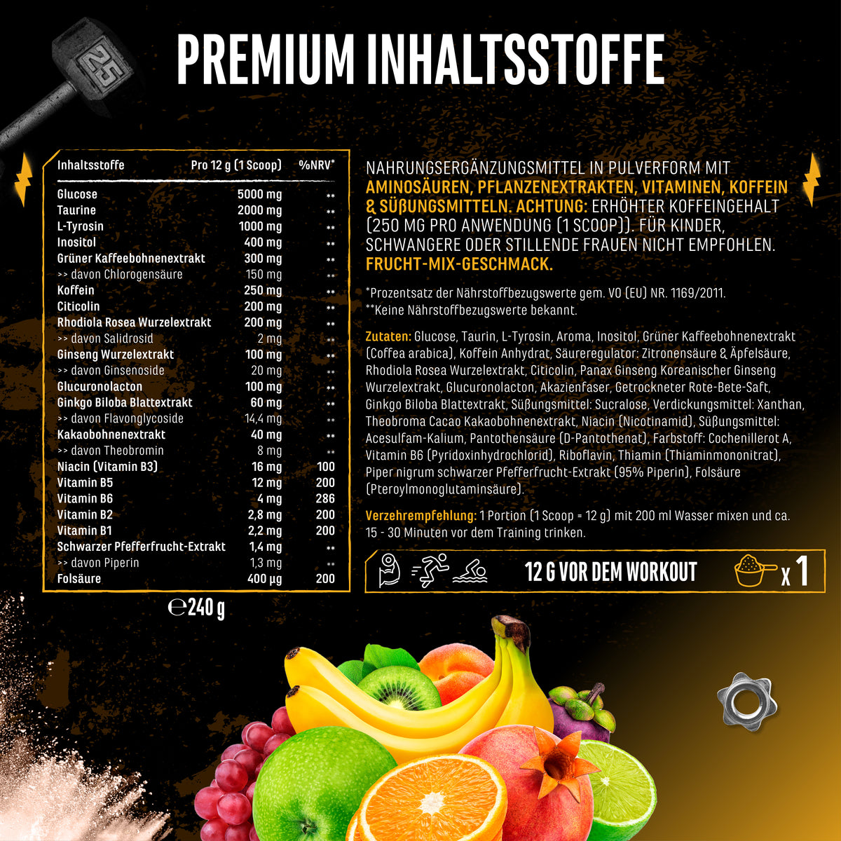Focus to the Limit - Kiwi Grape, 240g