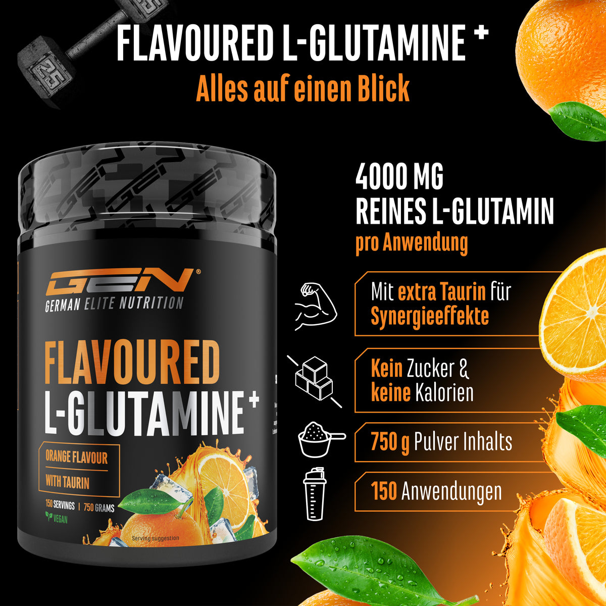 L-Glutamin Pulver Flavoured