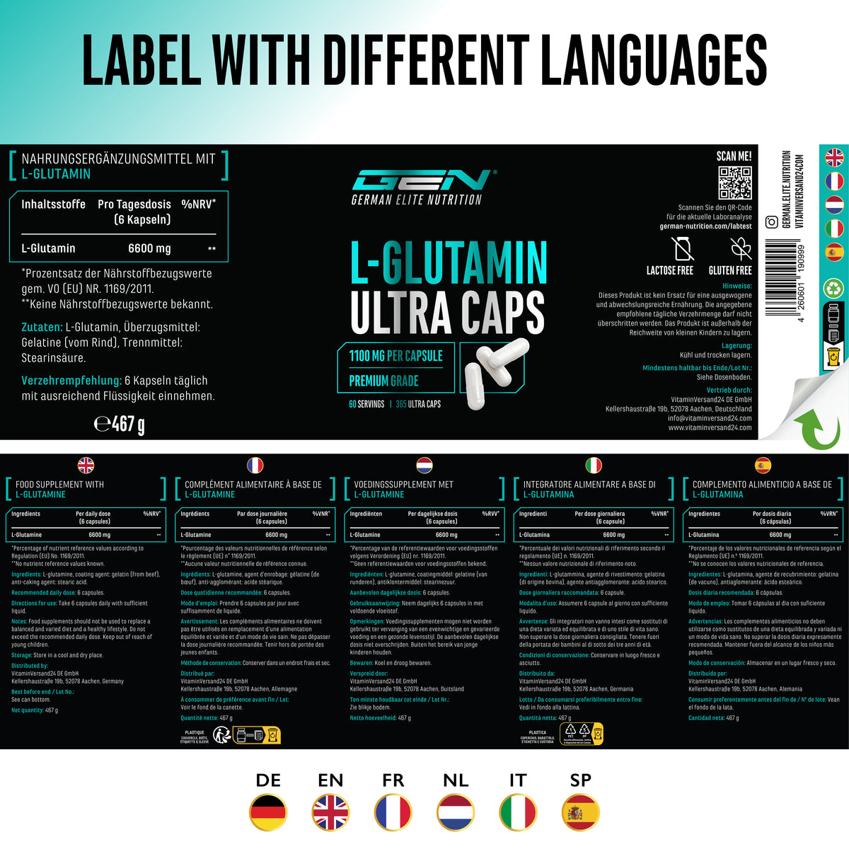 L-Glutammina Ultra Caps