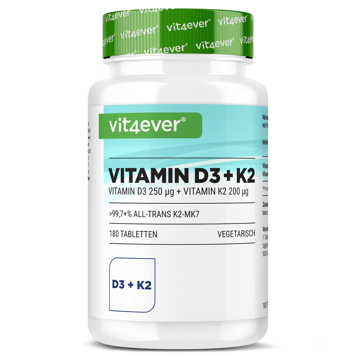 Vitamina D3 10.000 UI + Vitamina K2 200 mcg