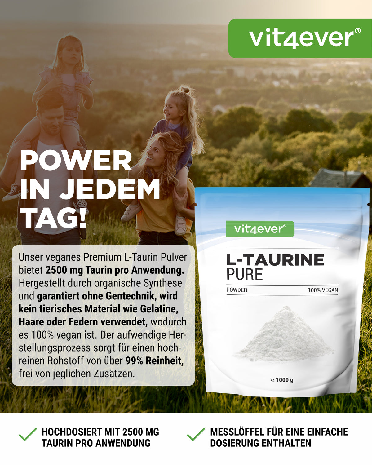 Taurin Pulver