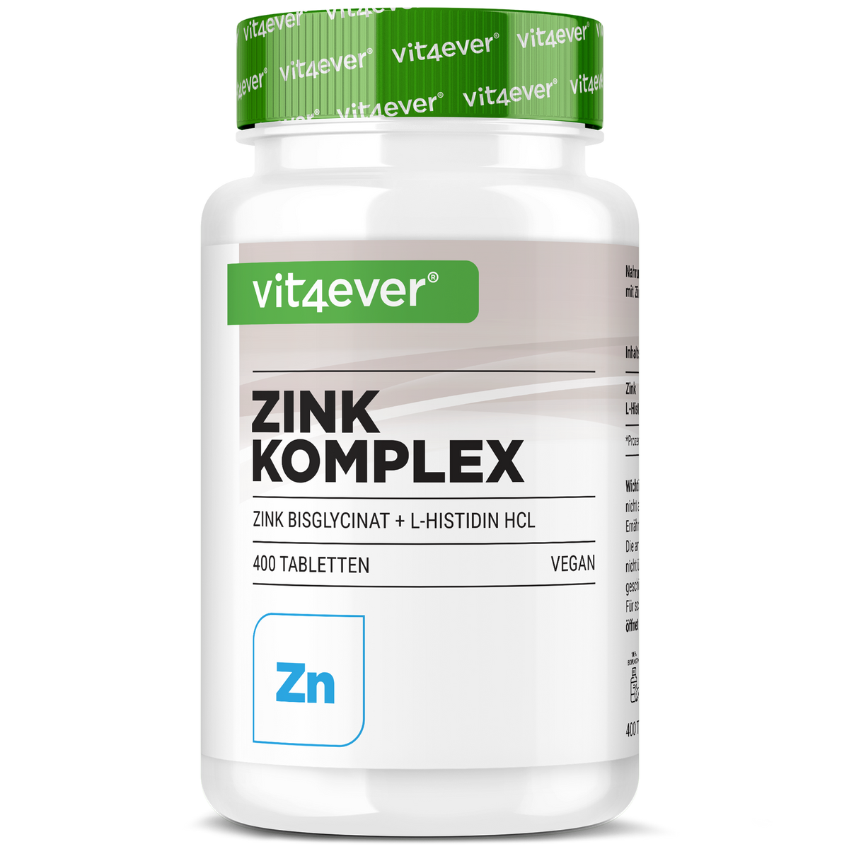 Zink 25 mg Komplex mit Bisglycinat + L-Histidin