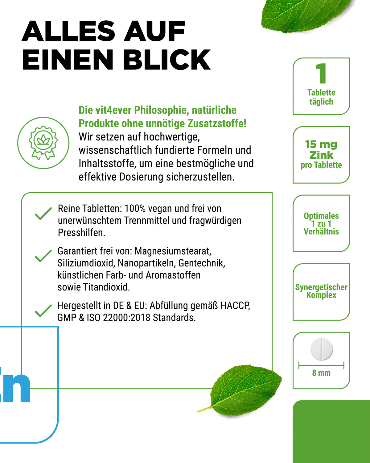 Zink Komplex mit 3 Zinkformen