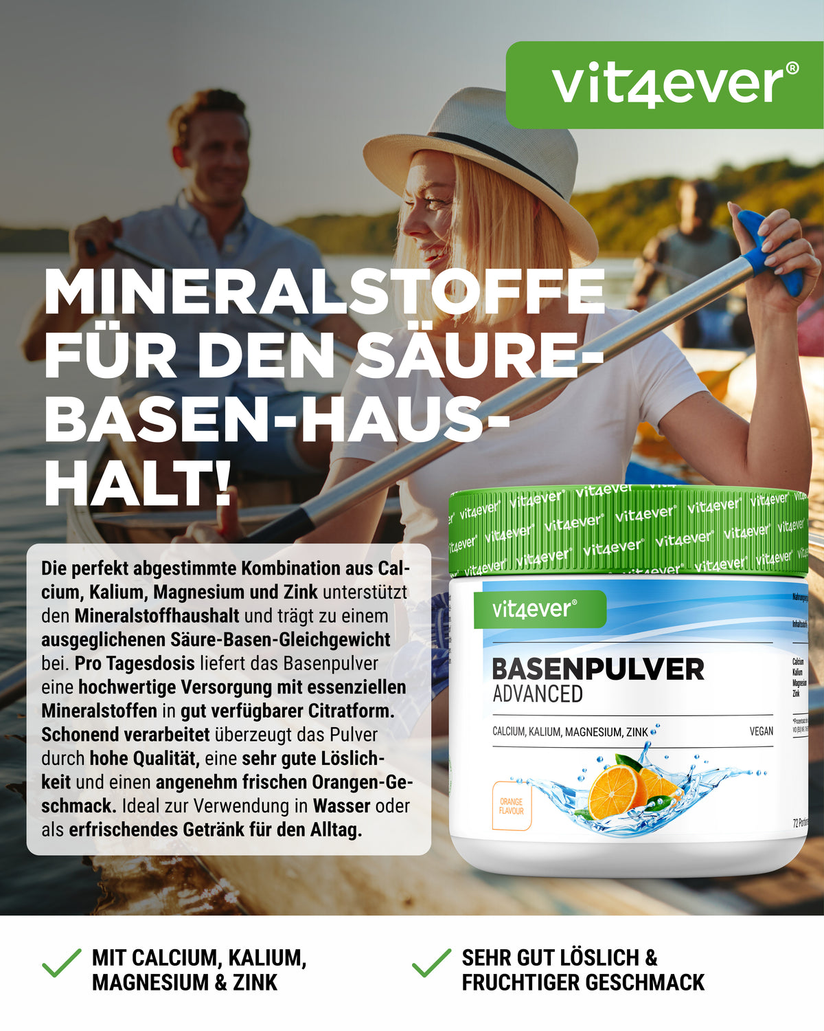 Poudre Basique Advanced - 100% de bases organiques à base de citrate