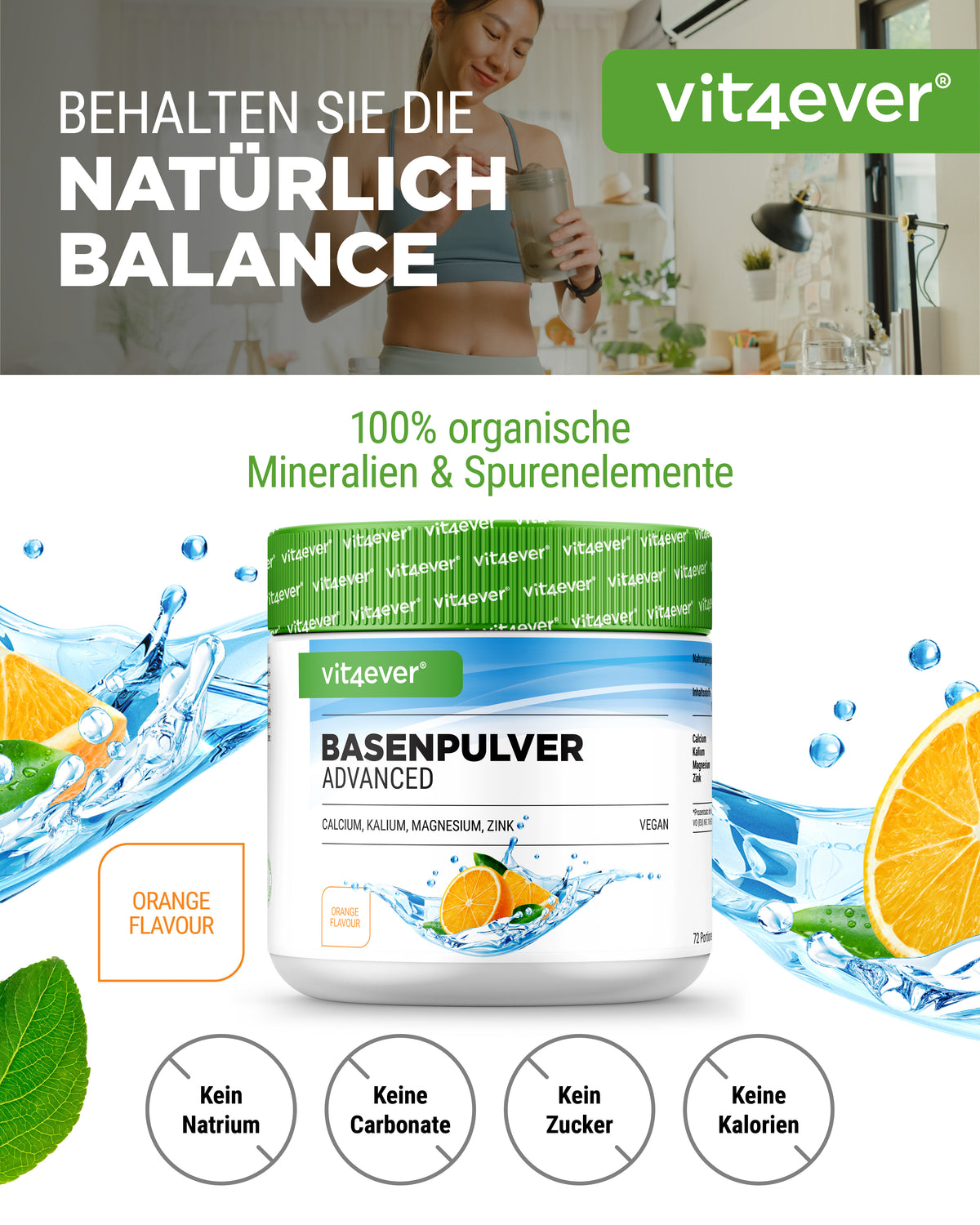 Poudre Basique Advanced - 100% de bases organiques à base de citrate