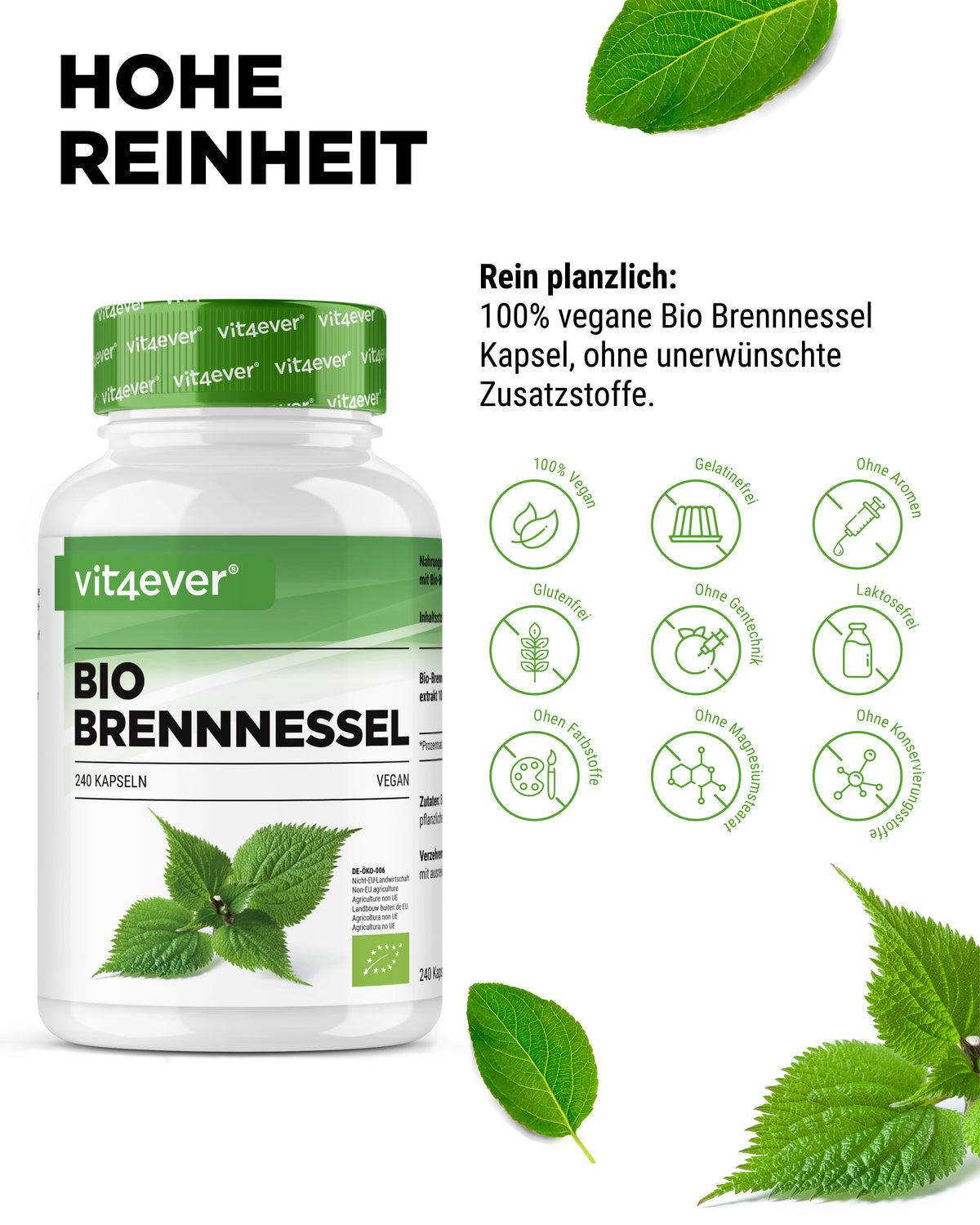 Extrait d'Ortie Bio - 500 mg