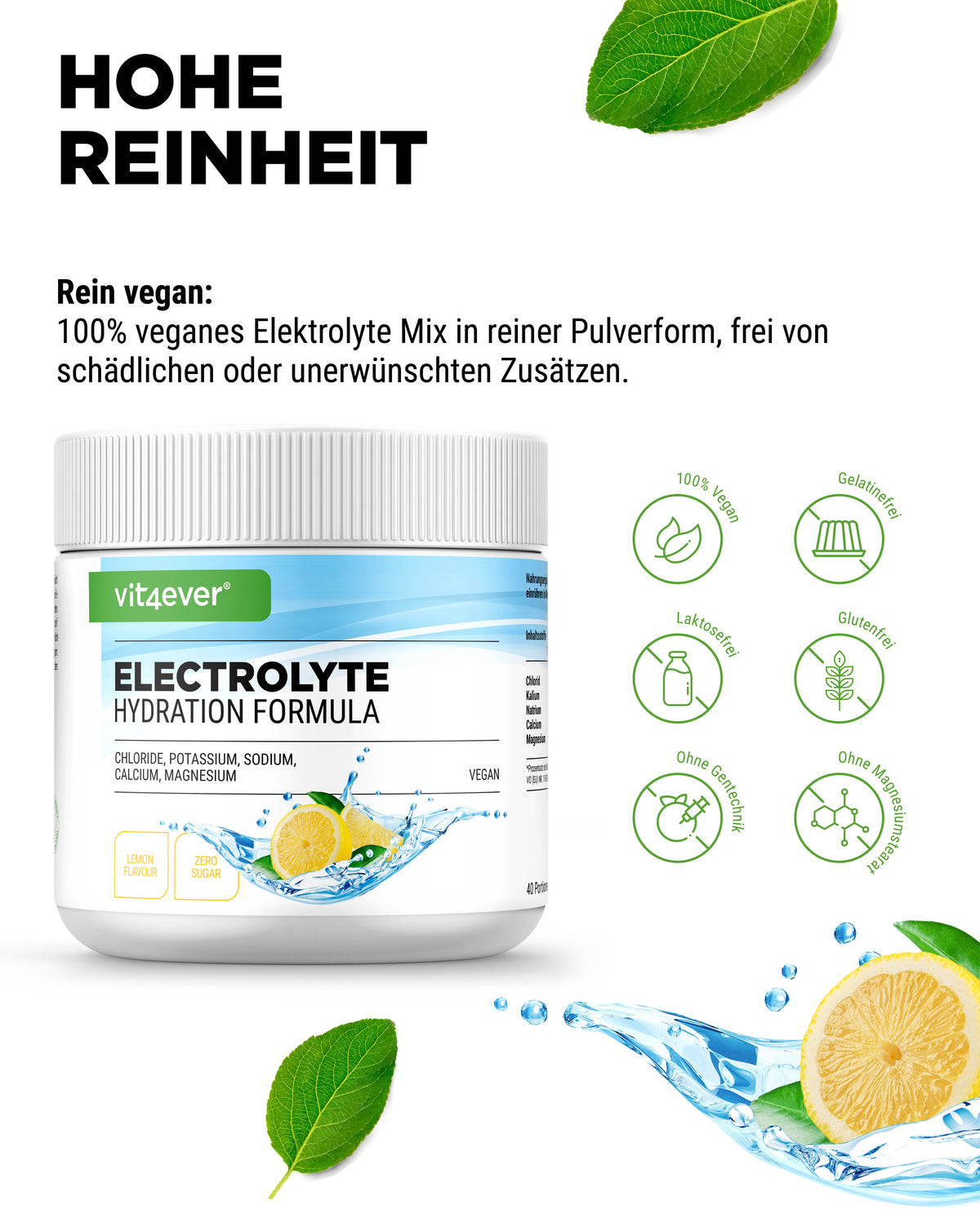 Electrolitos - Limón, 200 g