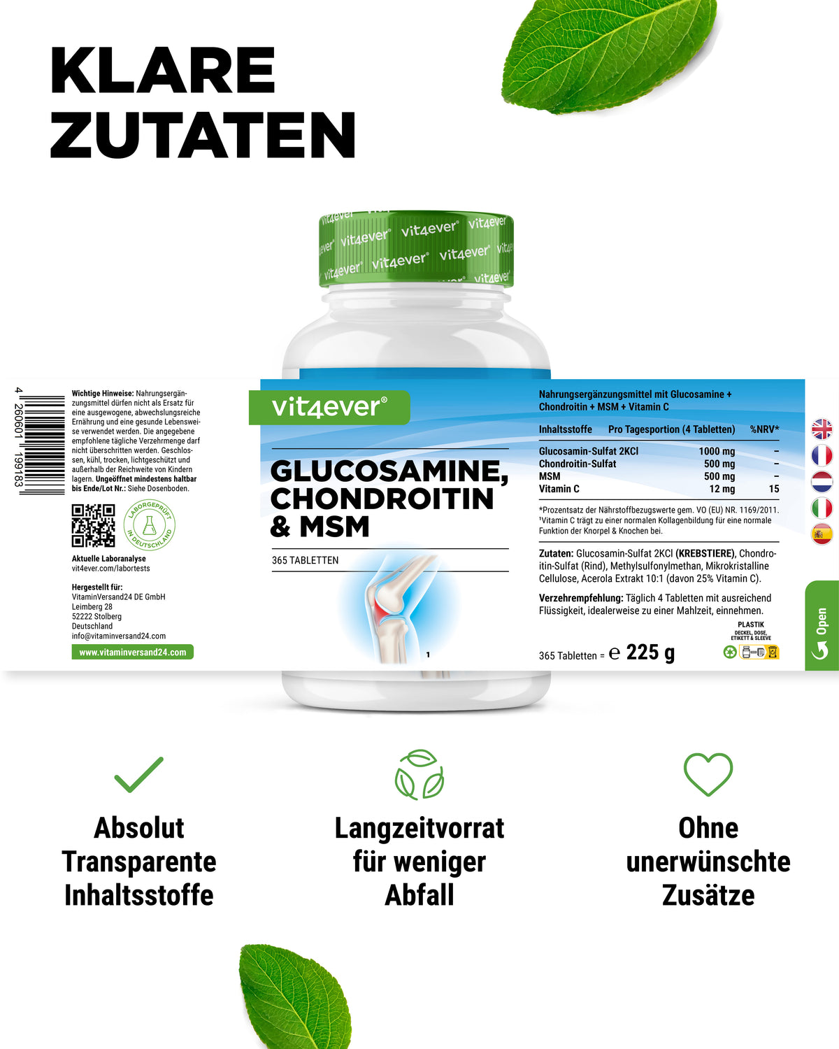 Glucosamine, Chondroitin & MSM