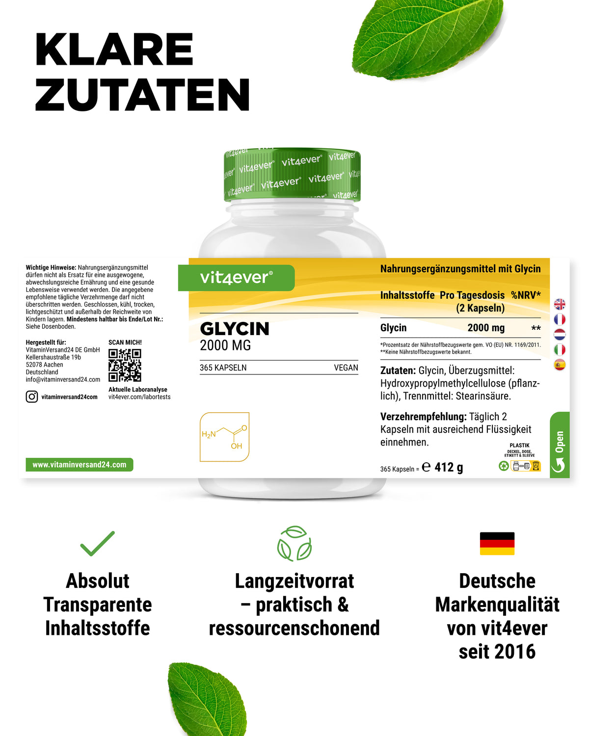 Glycine - 1000 mg