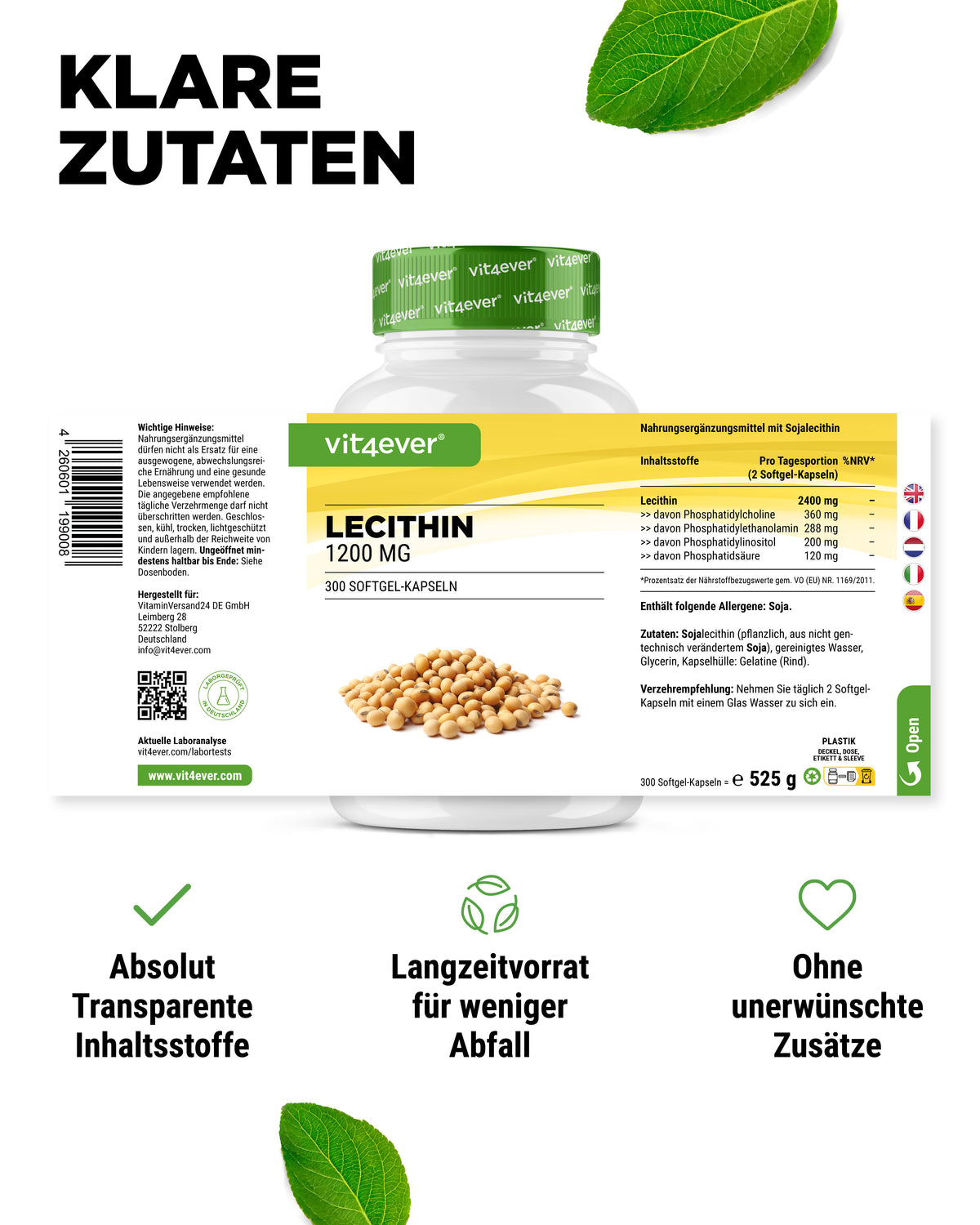 Lecytyna - 1200 mg