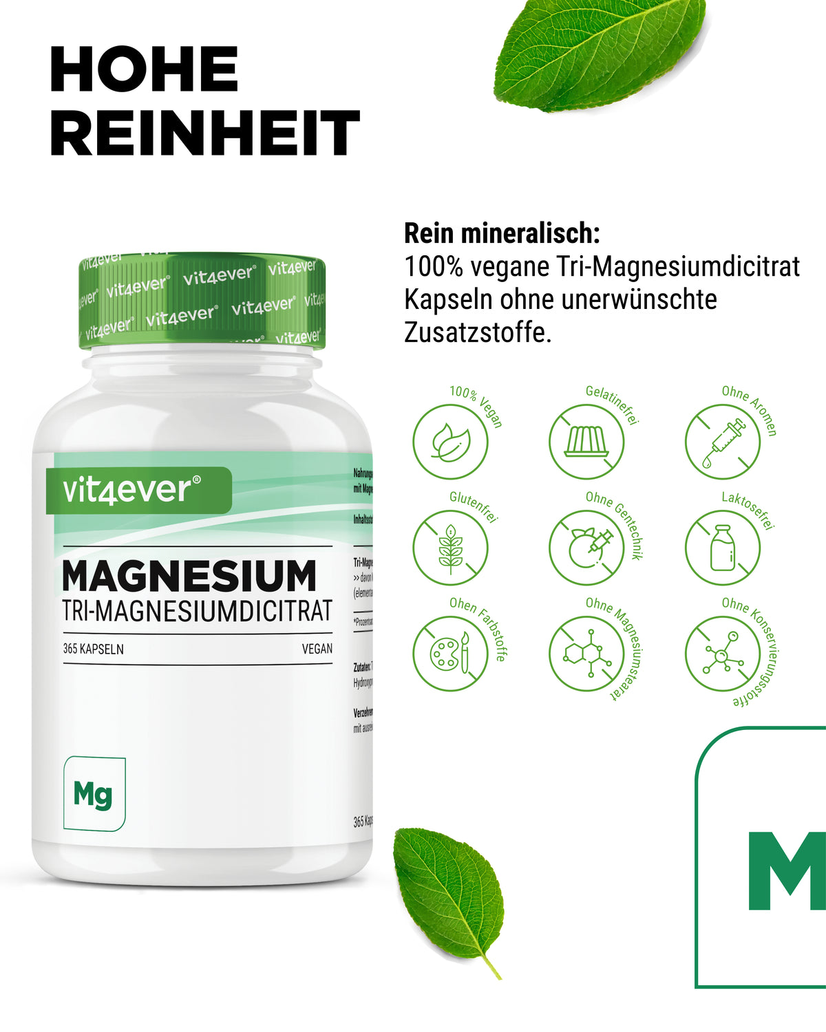 Tri-Magnesium Dicitrate - 365 Capsules