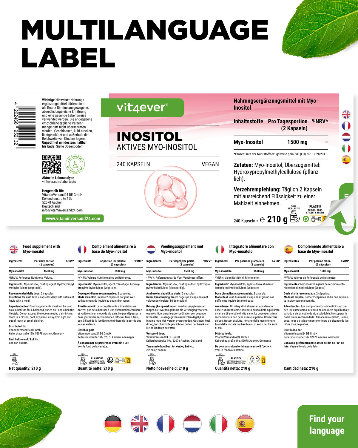 Myo Inositol - 750 mg