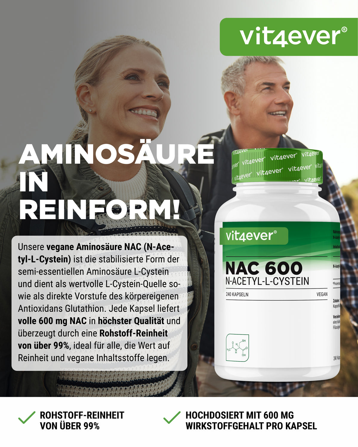 NAC - N-Acetyl L-Cystein - 600mg