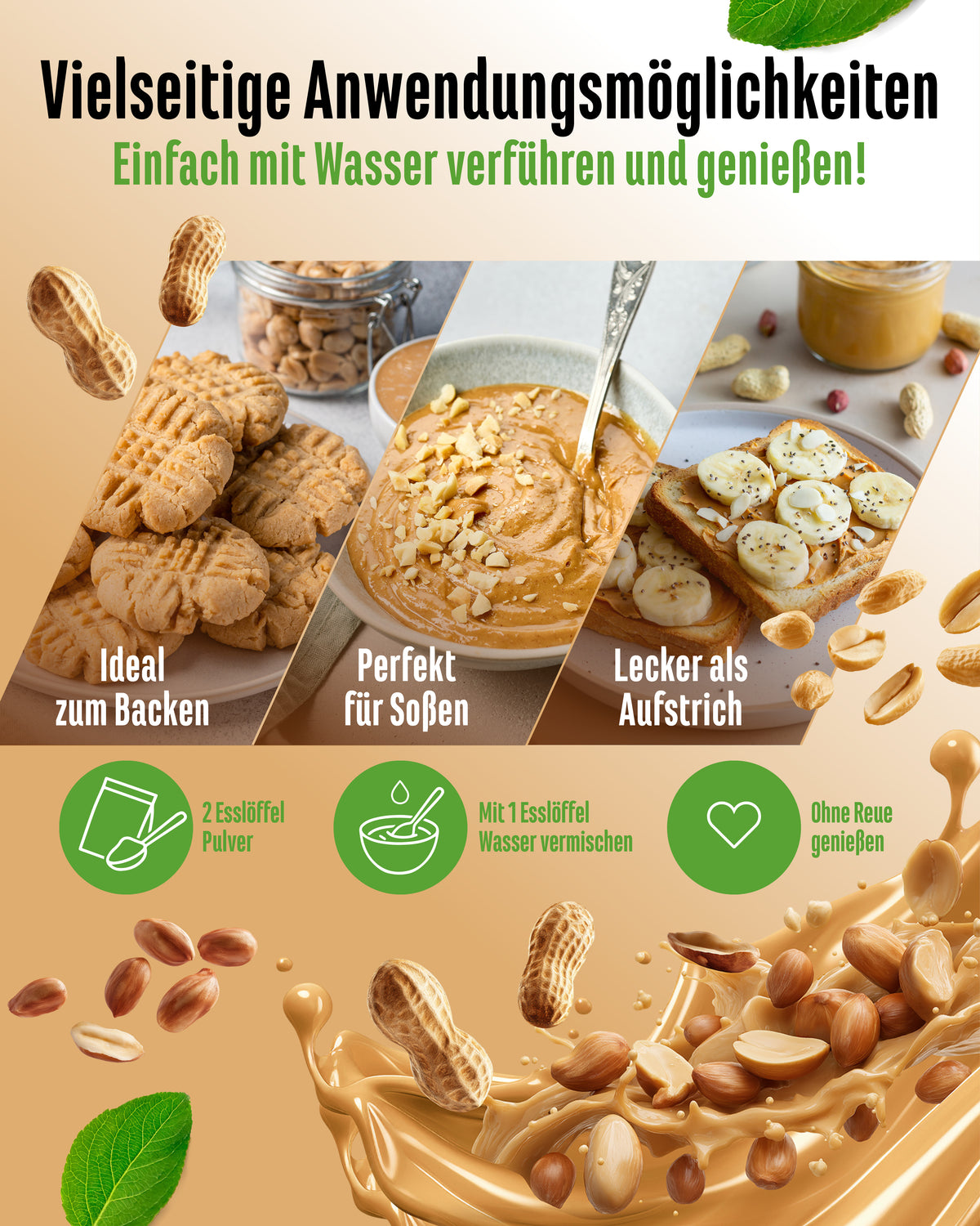 Proszek Masła Orzeszki Lekki, 500 g