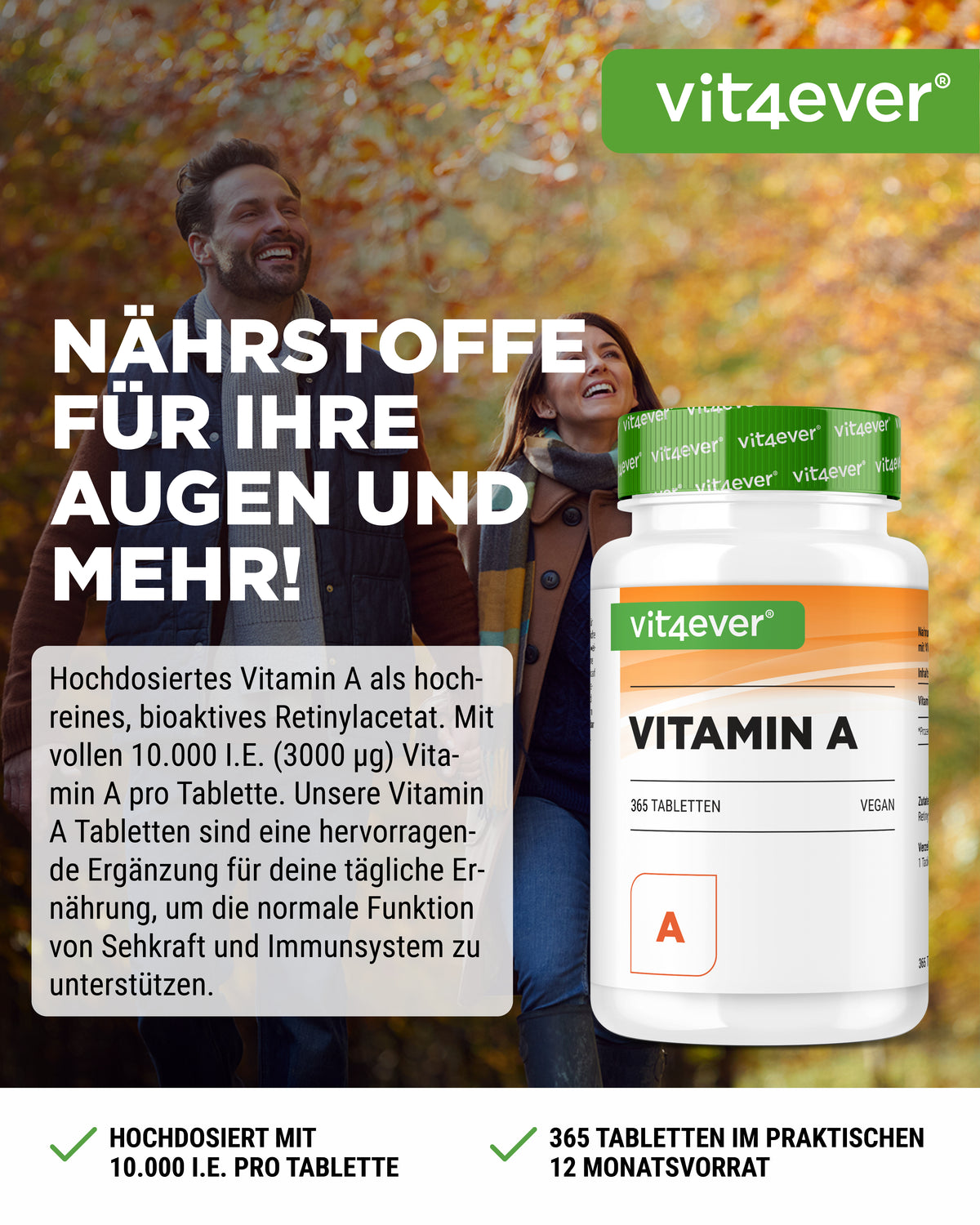 Vitamin A - 10,000 IU