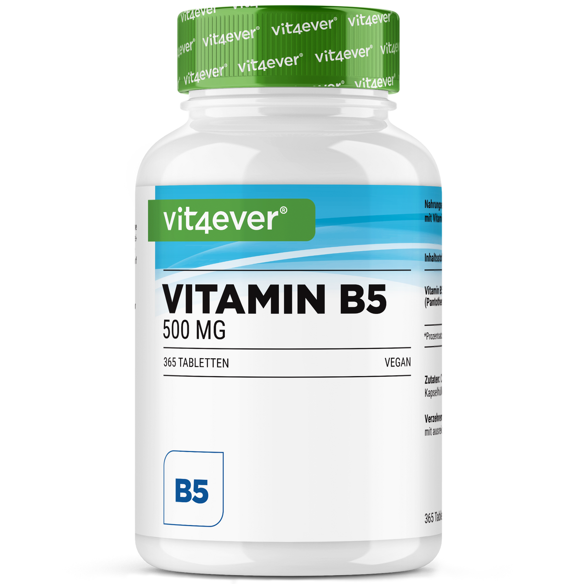 Vitamina B5 ácido pantoténico 500 mg