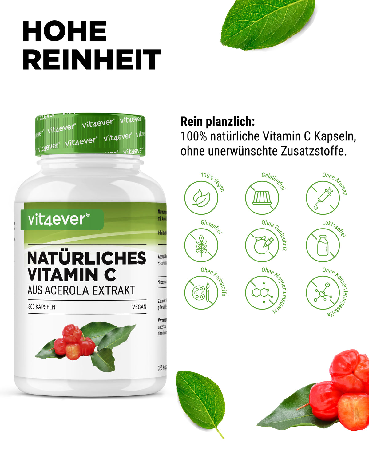 Vitamina C natural de Acerola