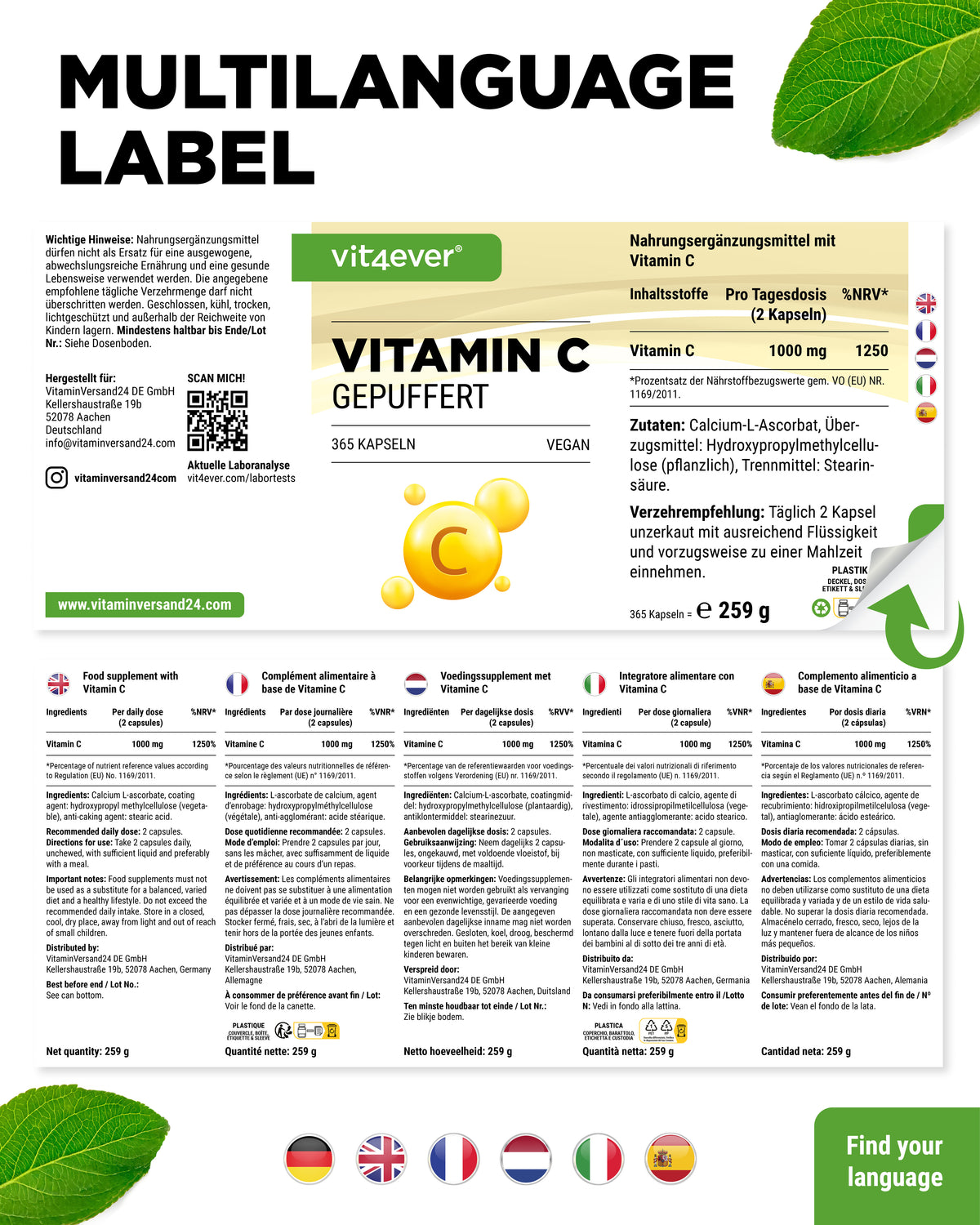 Vitamin C - Calciumascorbat