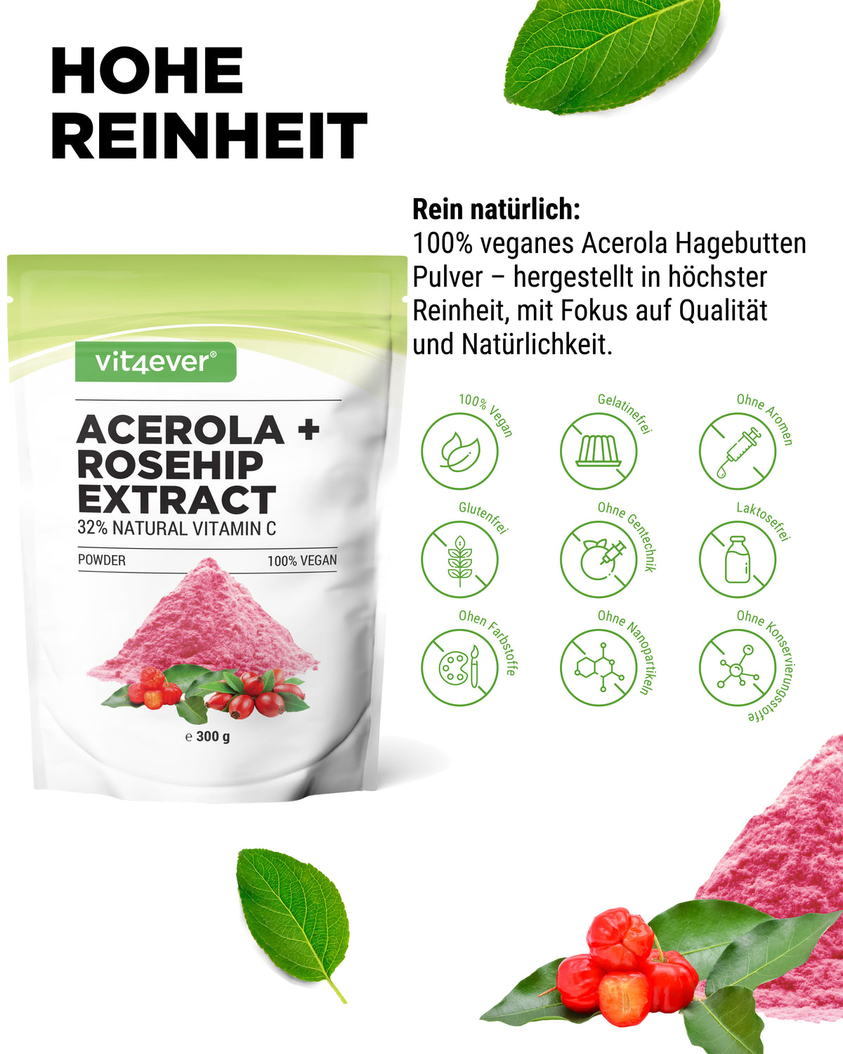 Acérola + Cynorrhodon poudre