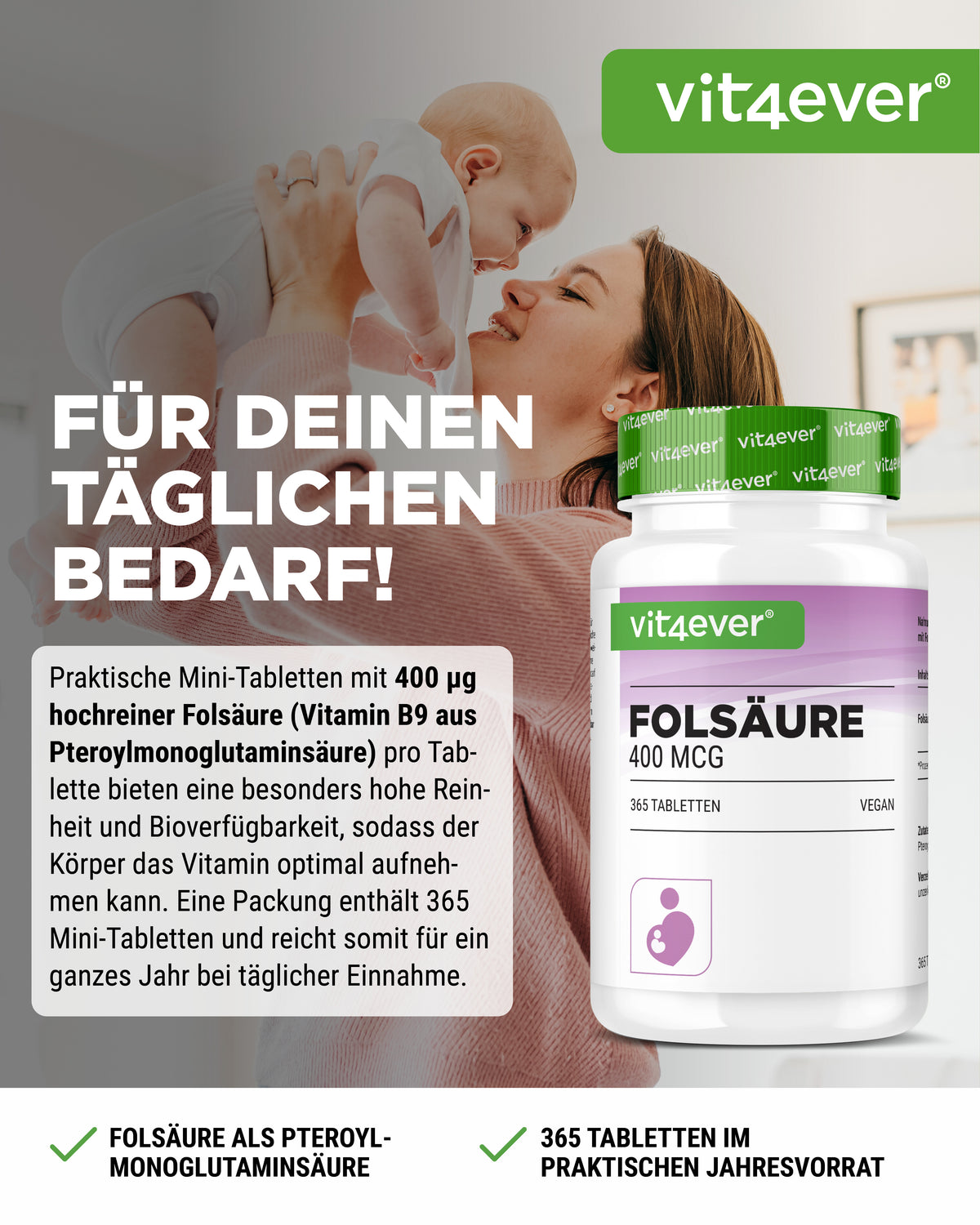 Folsäure - 400 mcg