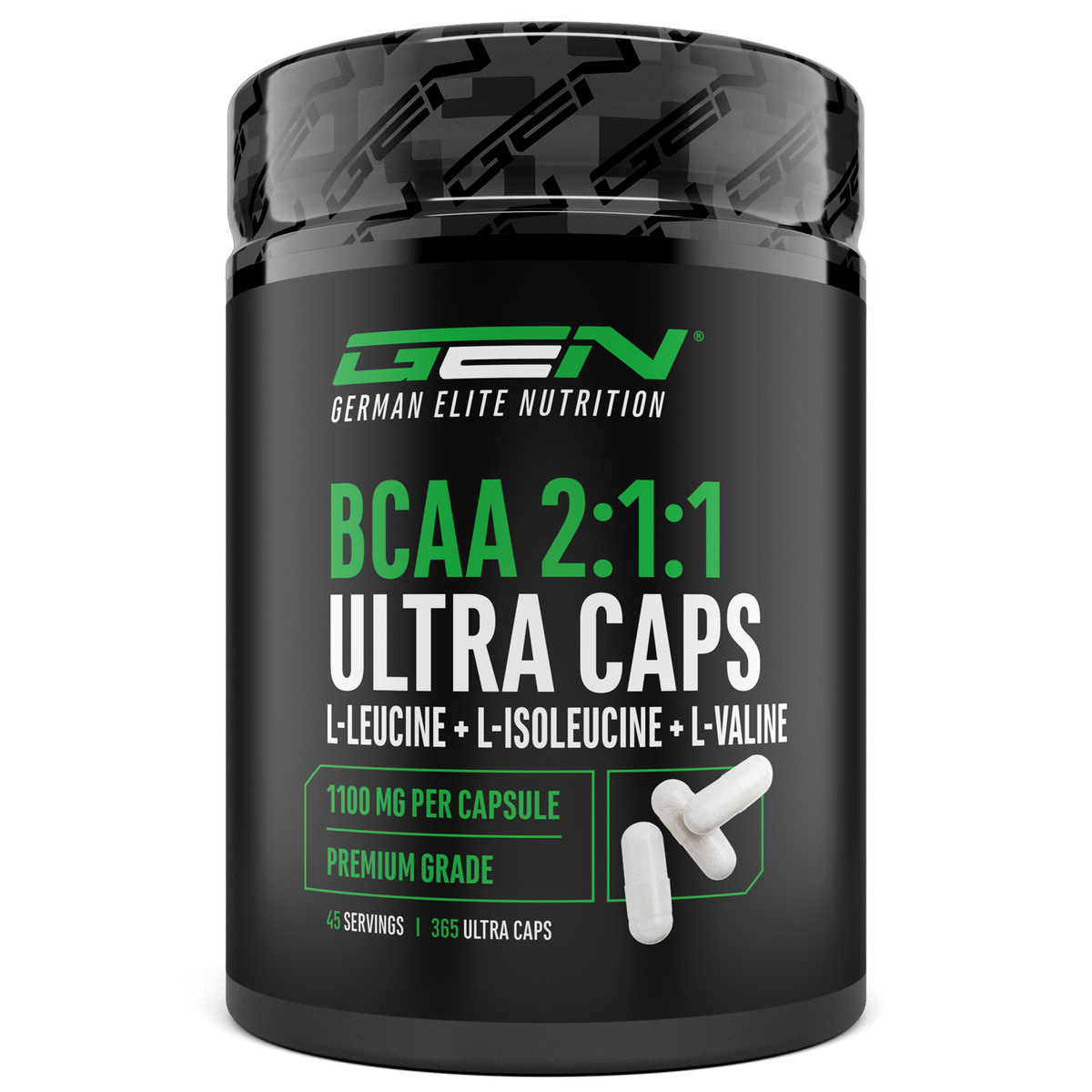 BCAA 2:1:1, 365 Kapseln
