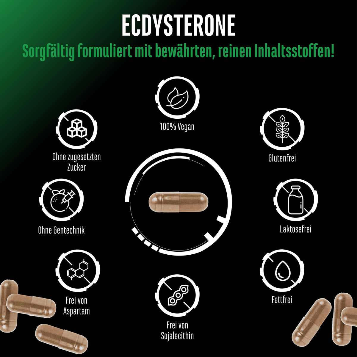 Ecdysteron - 450 mg, 60 capsules