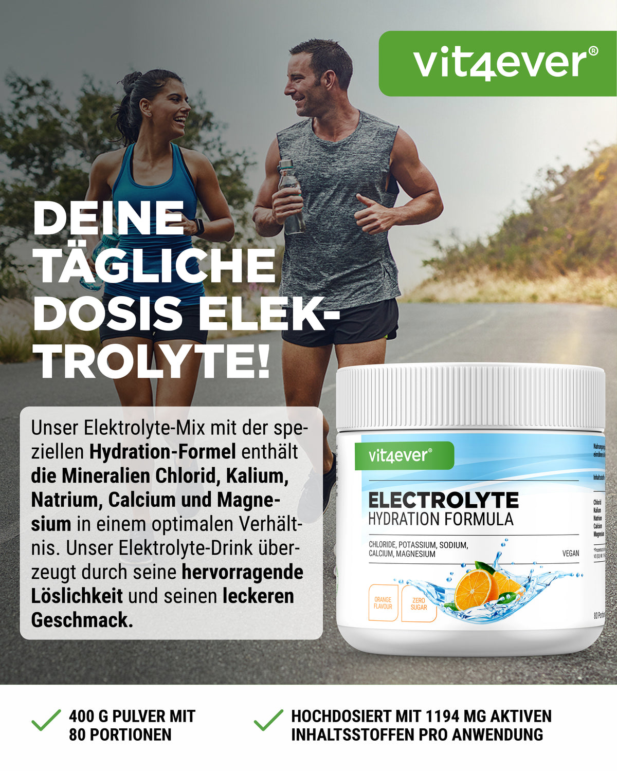 Elettroliti in polvere, 400 g