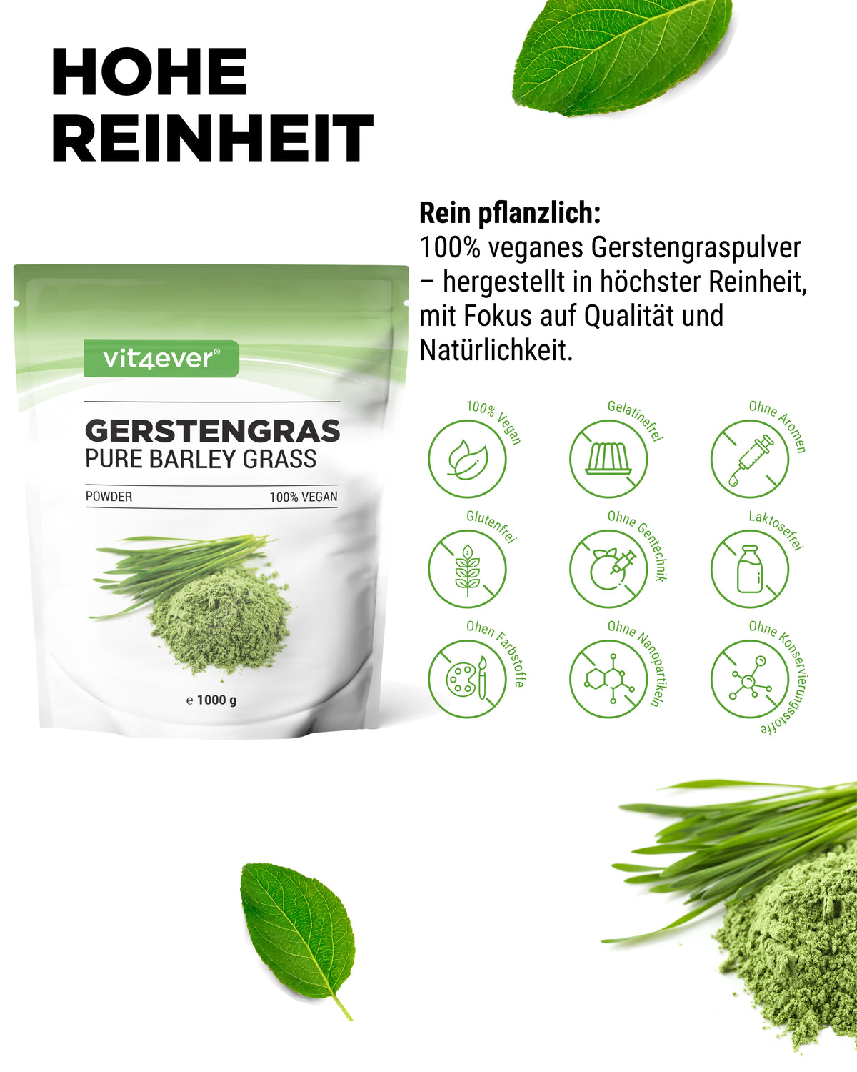 Barley Grass - Rich in Minerals & Vitamins