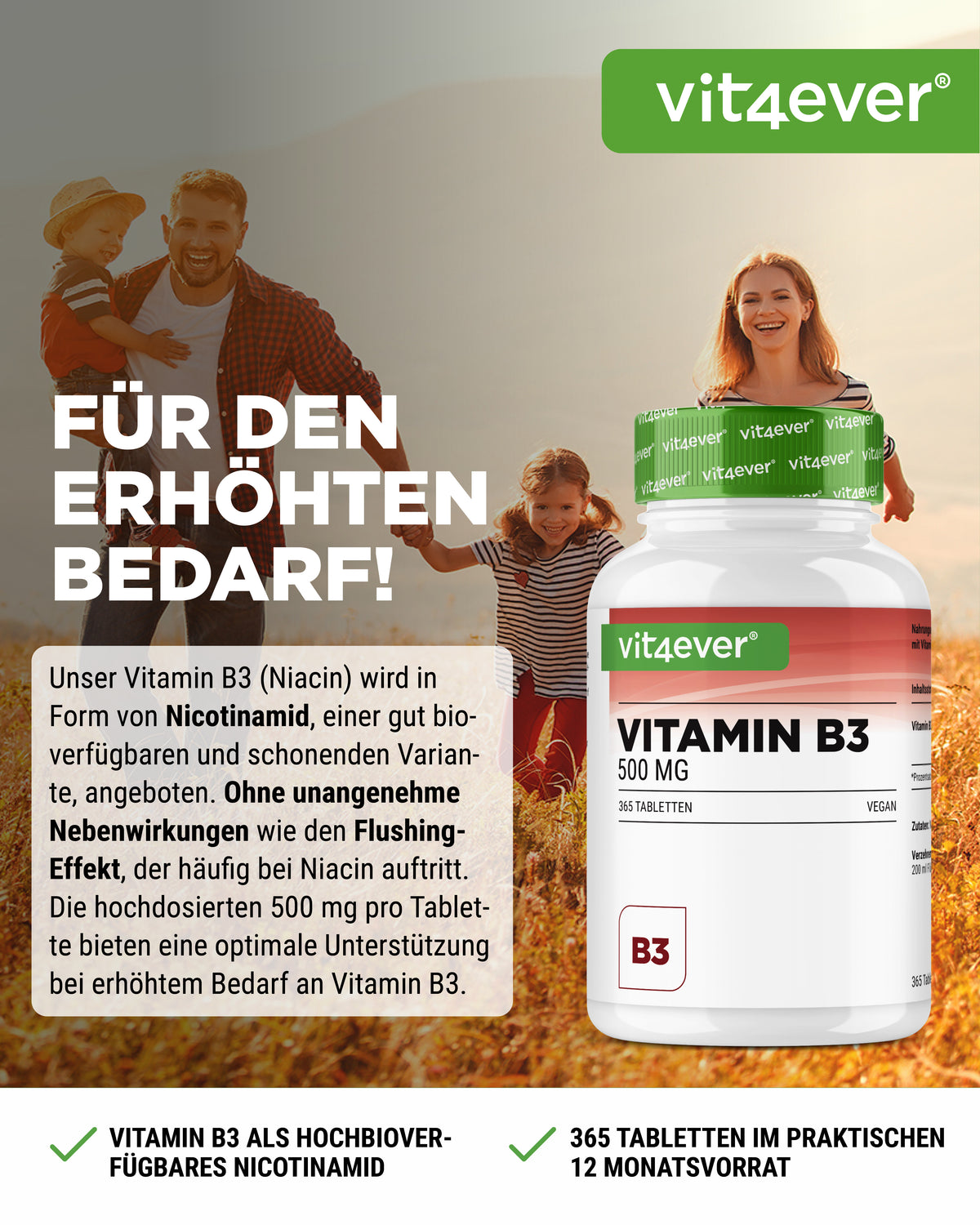 Vitamina B3 - 500 mg