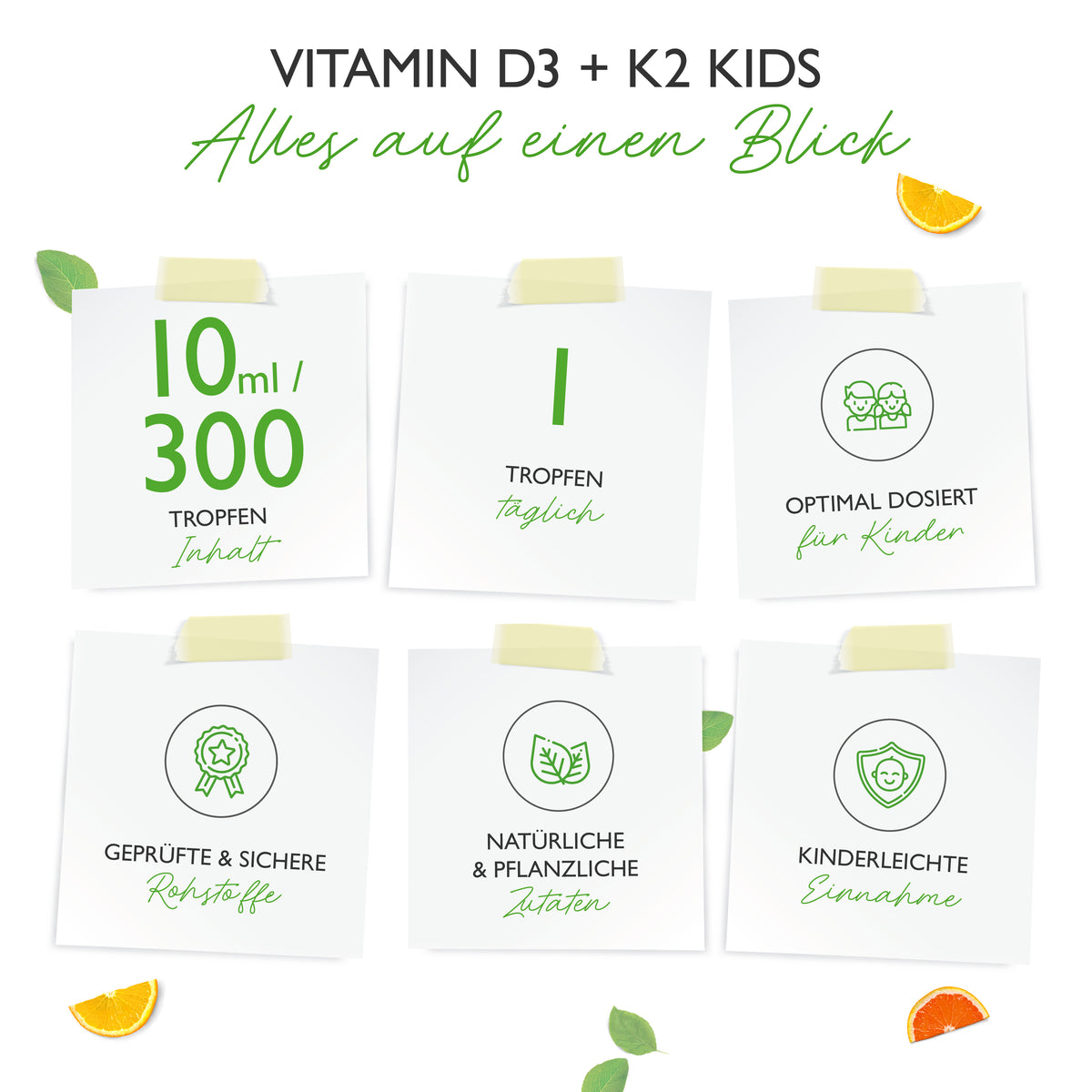 Vitamin D3 + K2 - KINDER - Tropfen 10ml