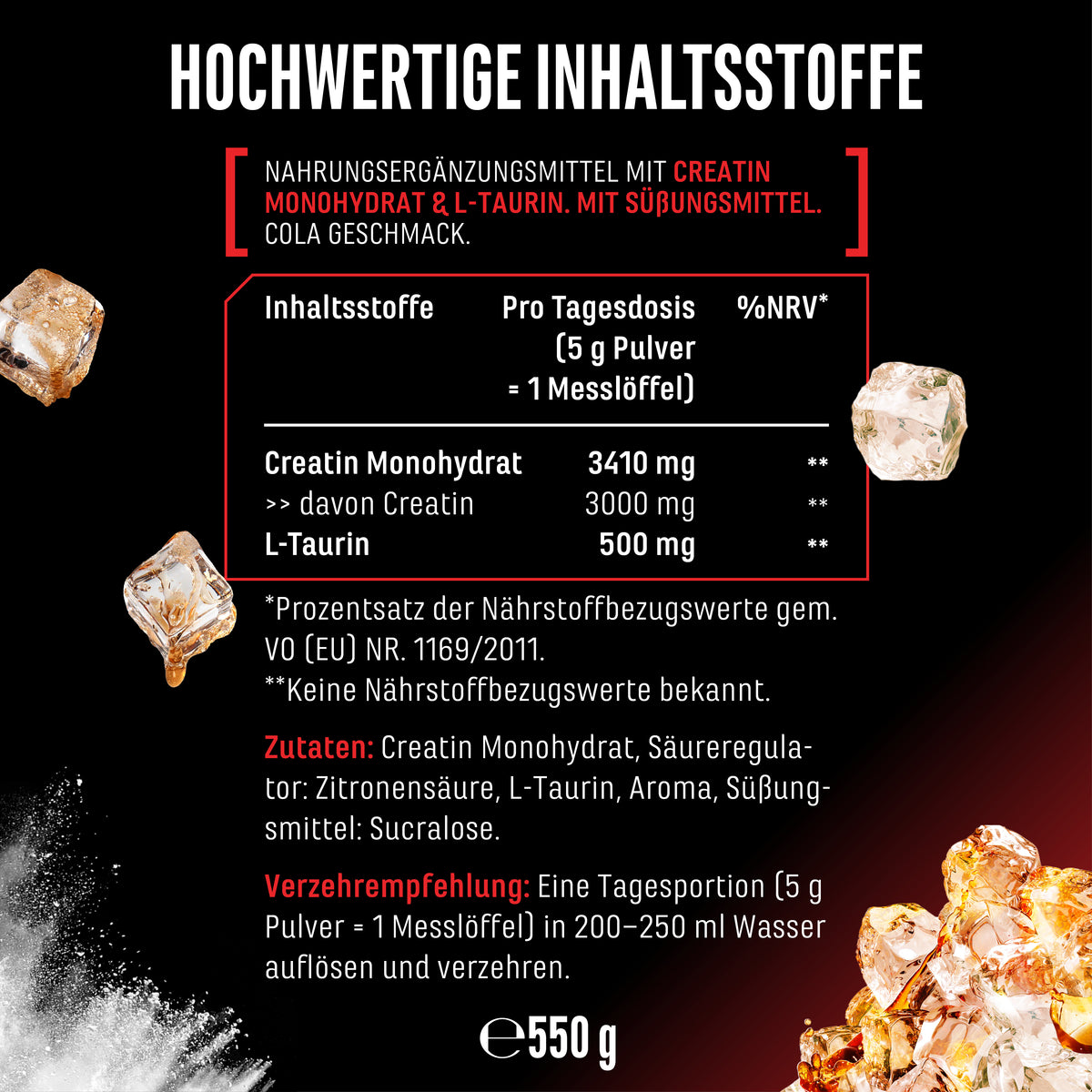 Creatine - Strawberry, 550 g