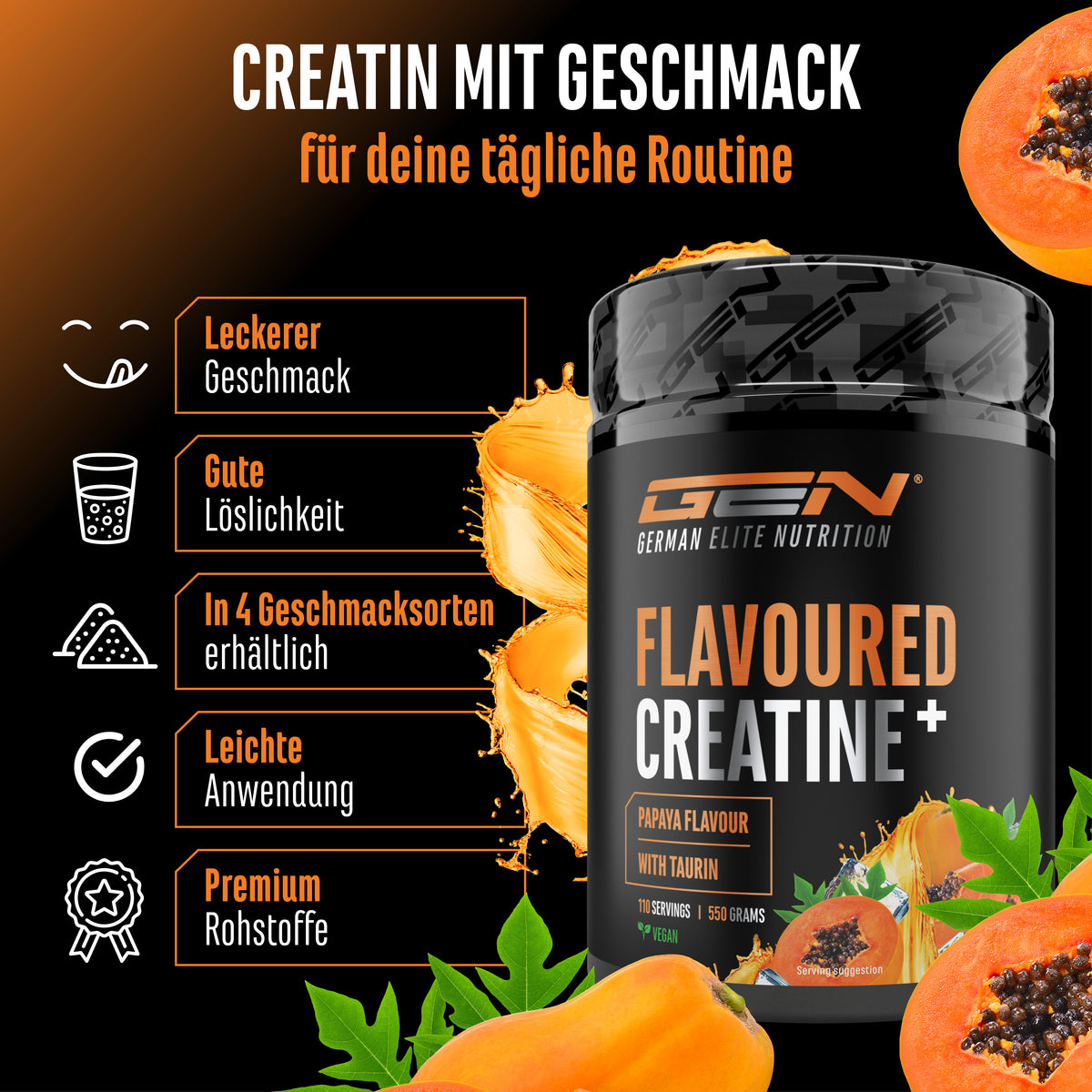 Creatine - Strawberry, 550 g