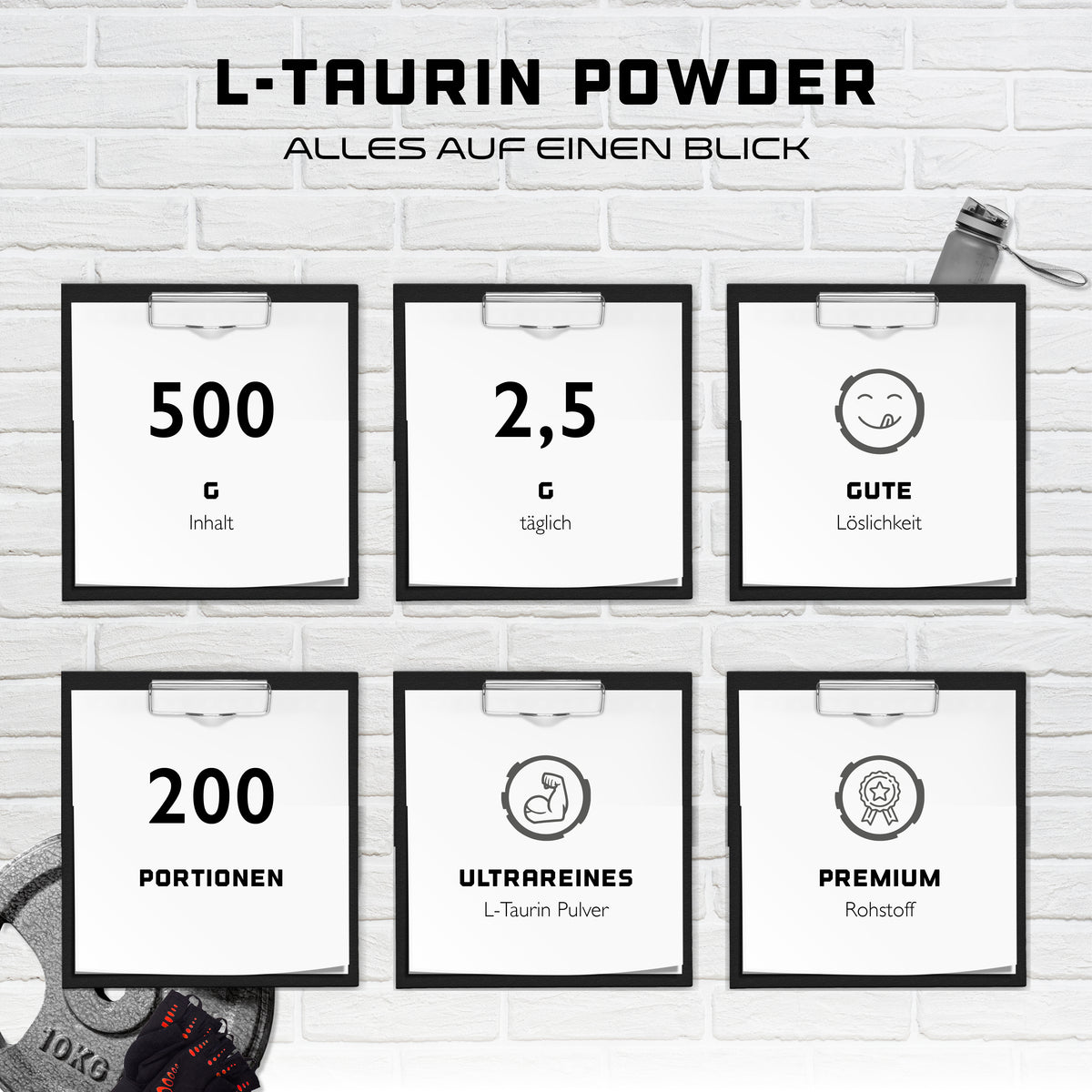 GEN Taurin, 500g Pulver