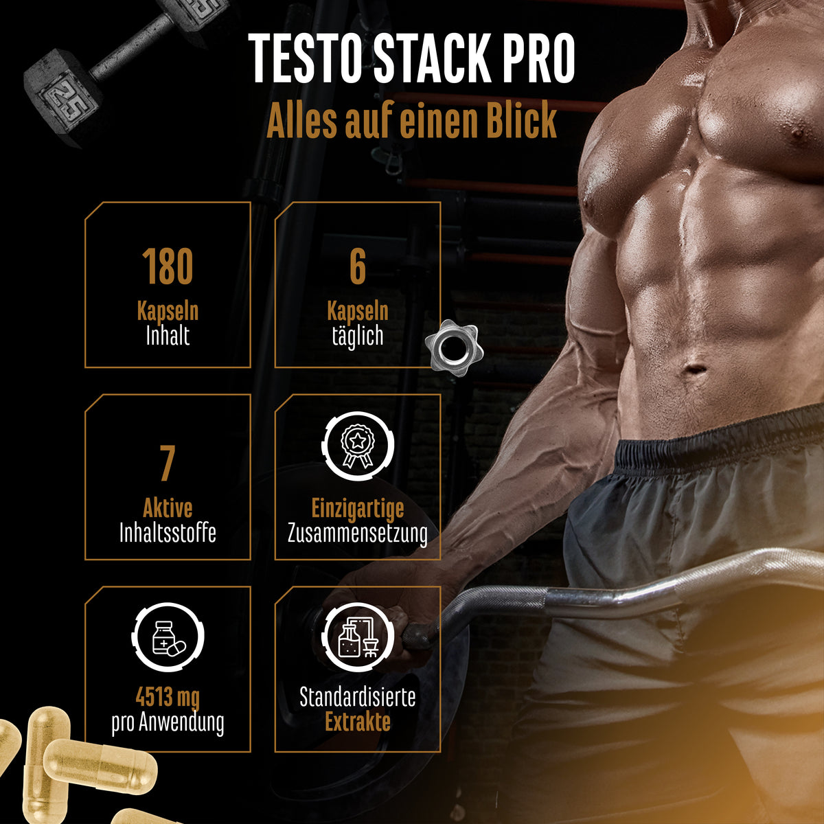 Testo Stack Pro, 180 Kapseln