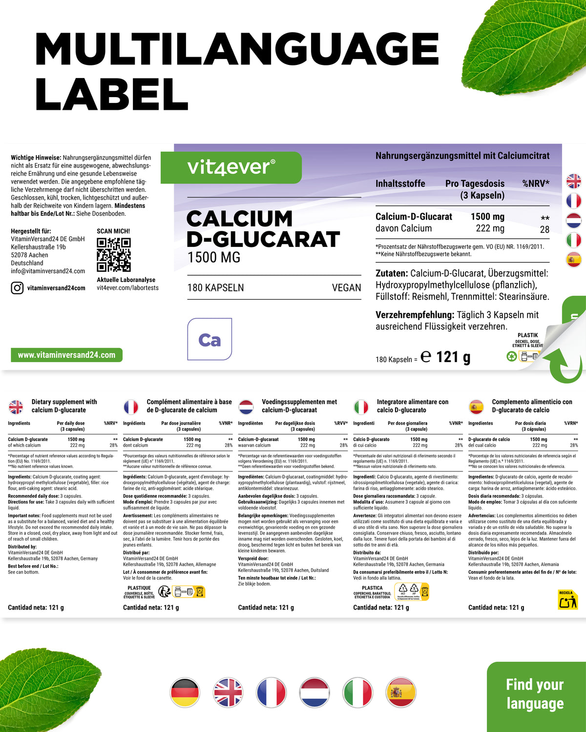 Calcium D-Glucarat Kapseln